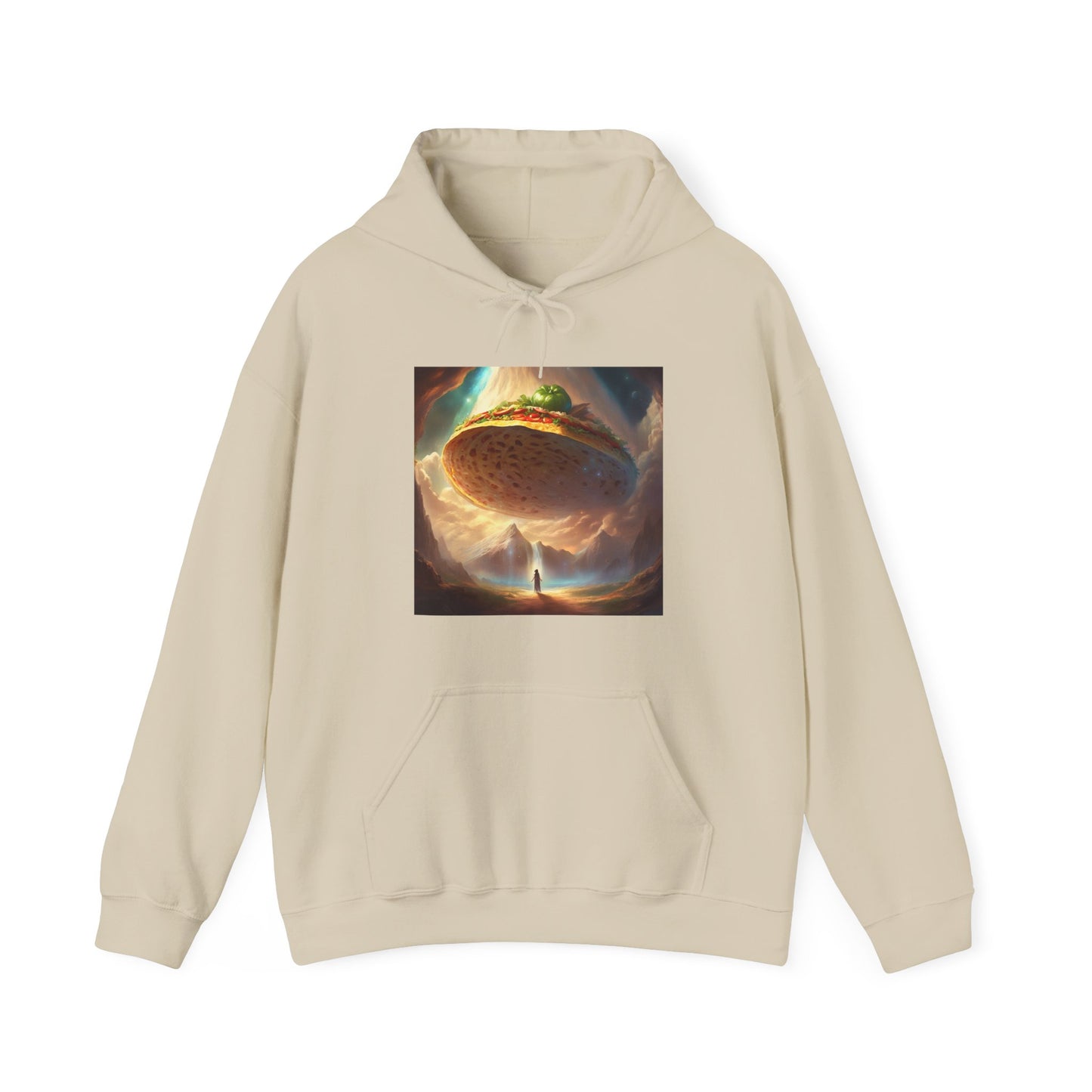 Cosmic Taco UFO Surreal Food Fantasy Art Hoodie