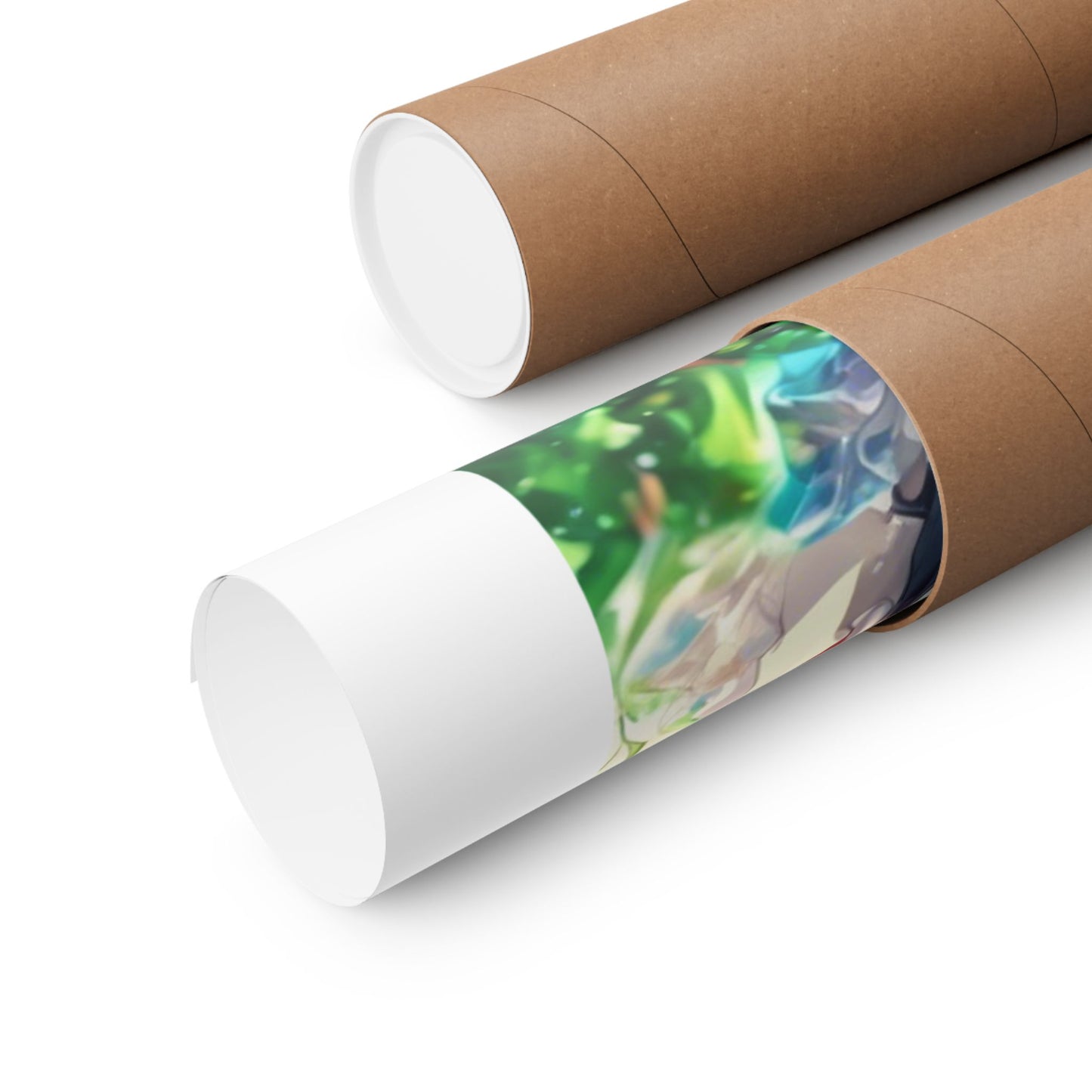 Crystal Bottle Anime Portrait Colorful Wall Poster