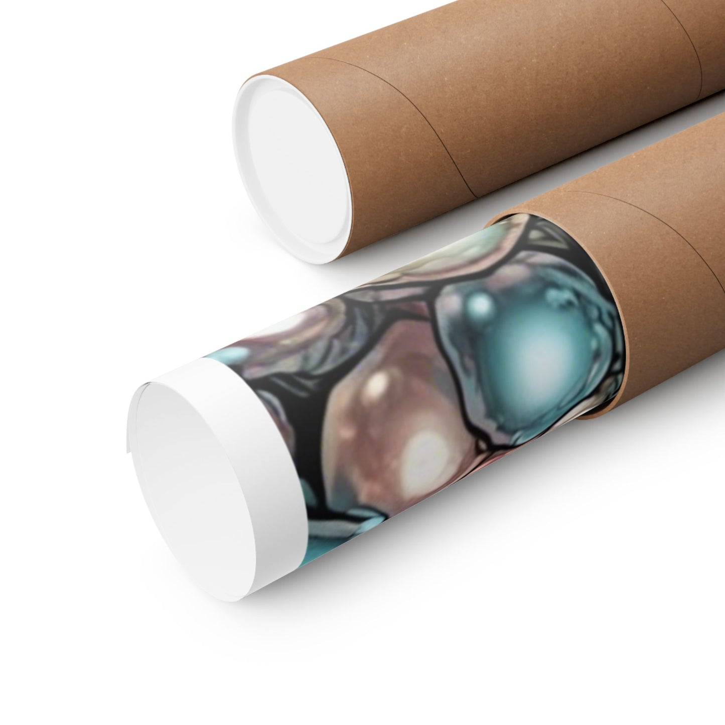 Rainbow Pearl Marble Abstract Gift Art Poster
