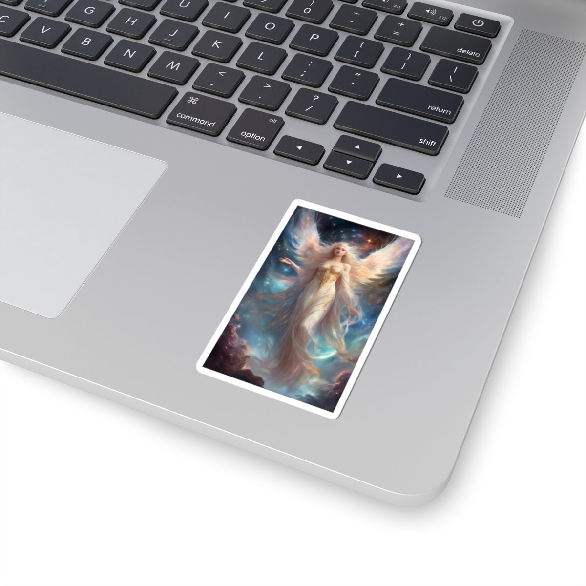 Celestial Winged Heroine Fantasy Portrait Sticker