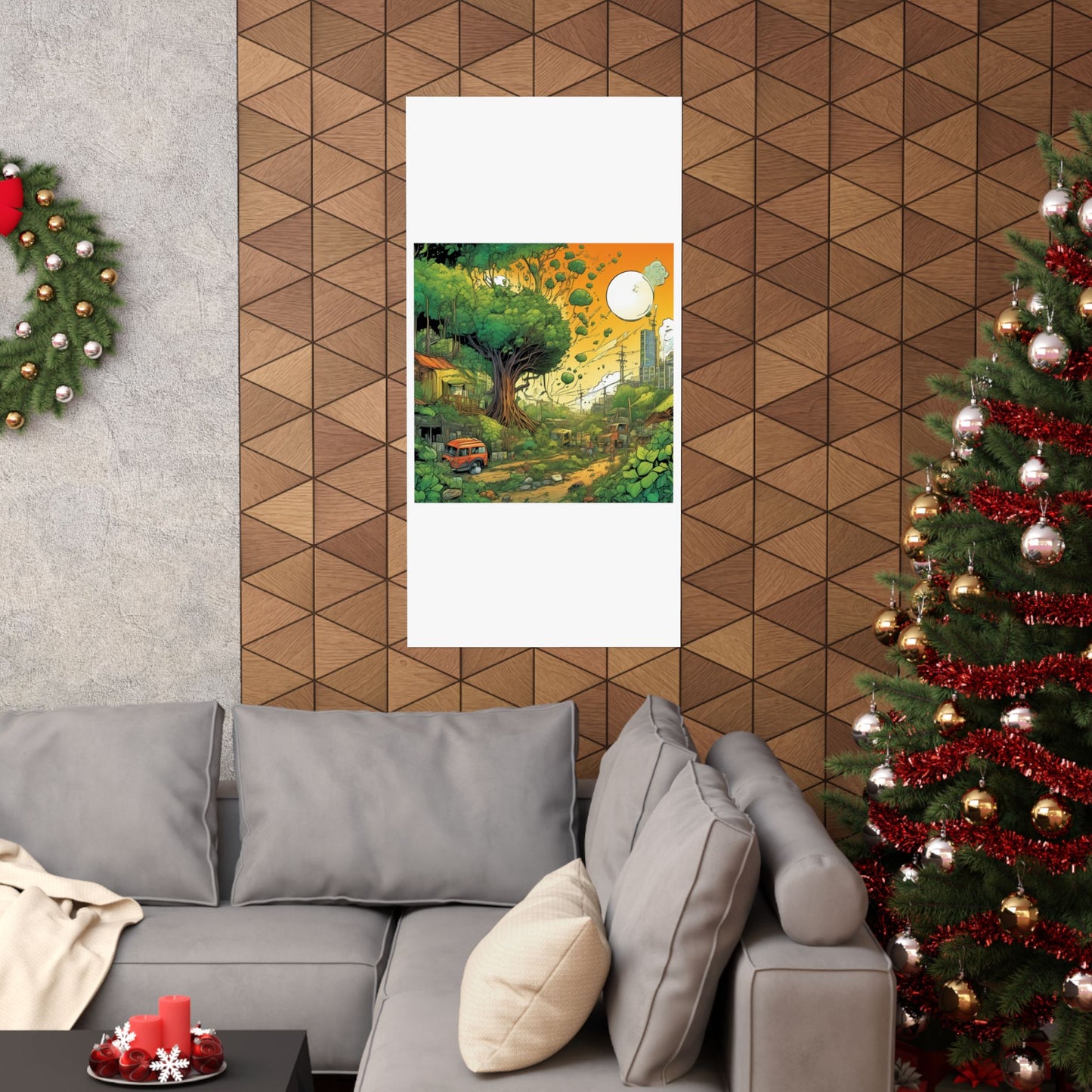 Cottage Road Landscape Nature Gift Art Poster