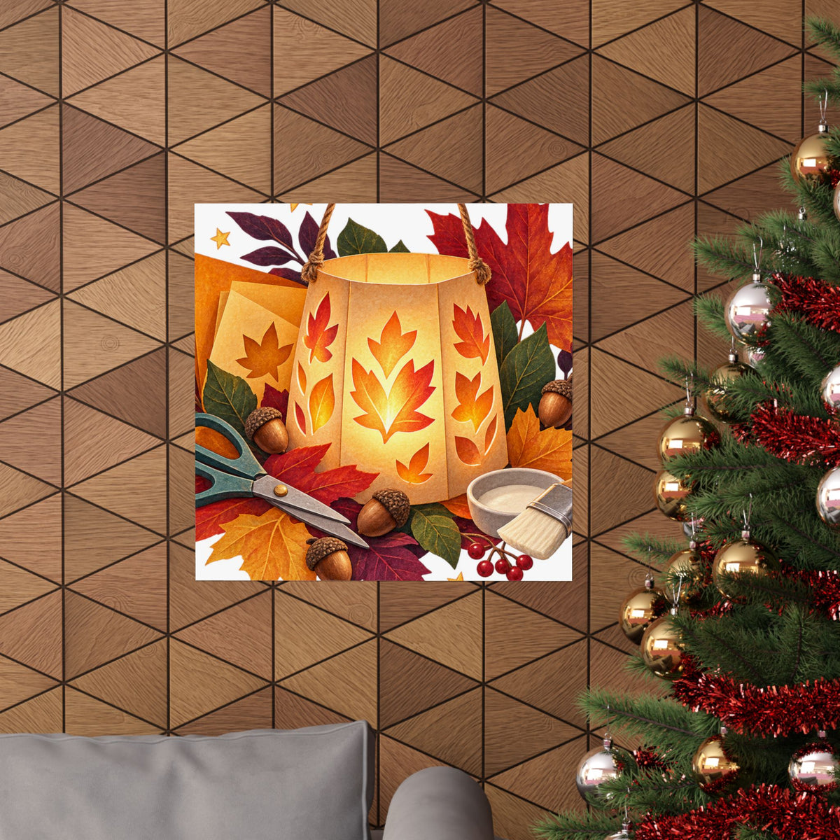 Autumn Lantern Making Workshop Poster