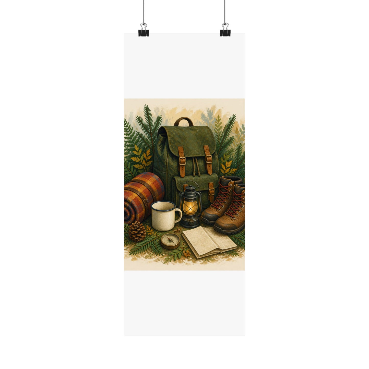 Generic Camping Gear Outdoor Adventure Poster