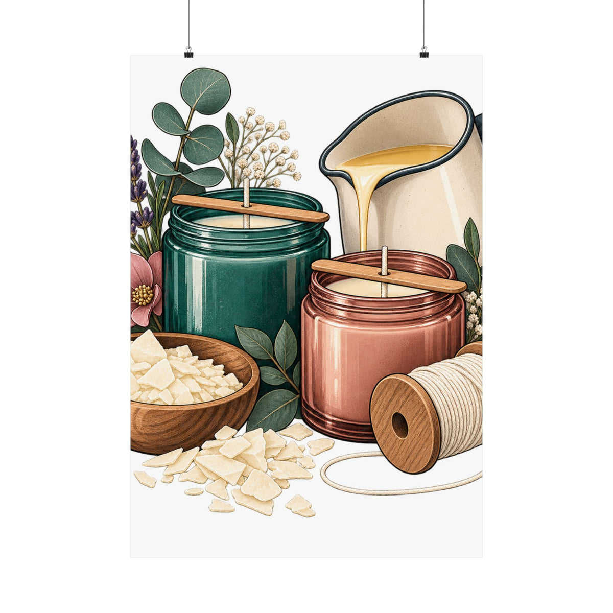 Artisan Candle Making Workshop Poster