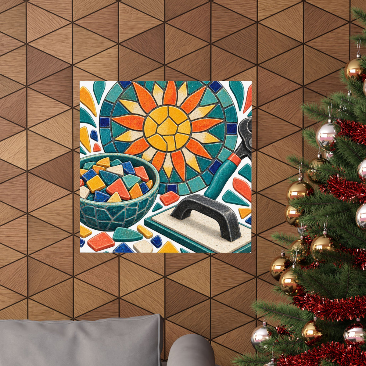 Sunburst Mosaic Making Workshop Poster