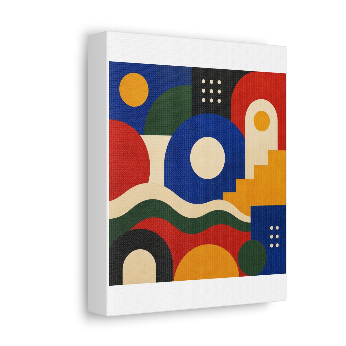 Bold Geometric Balance Abstract Art Canvas Art