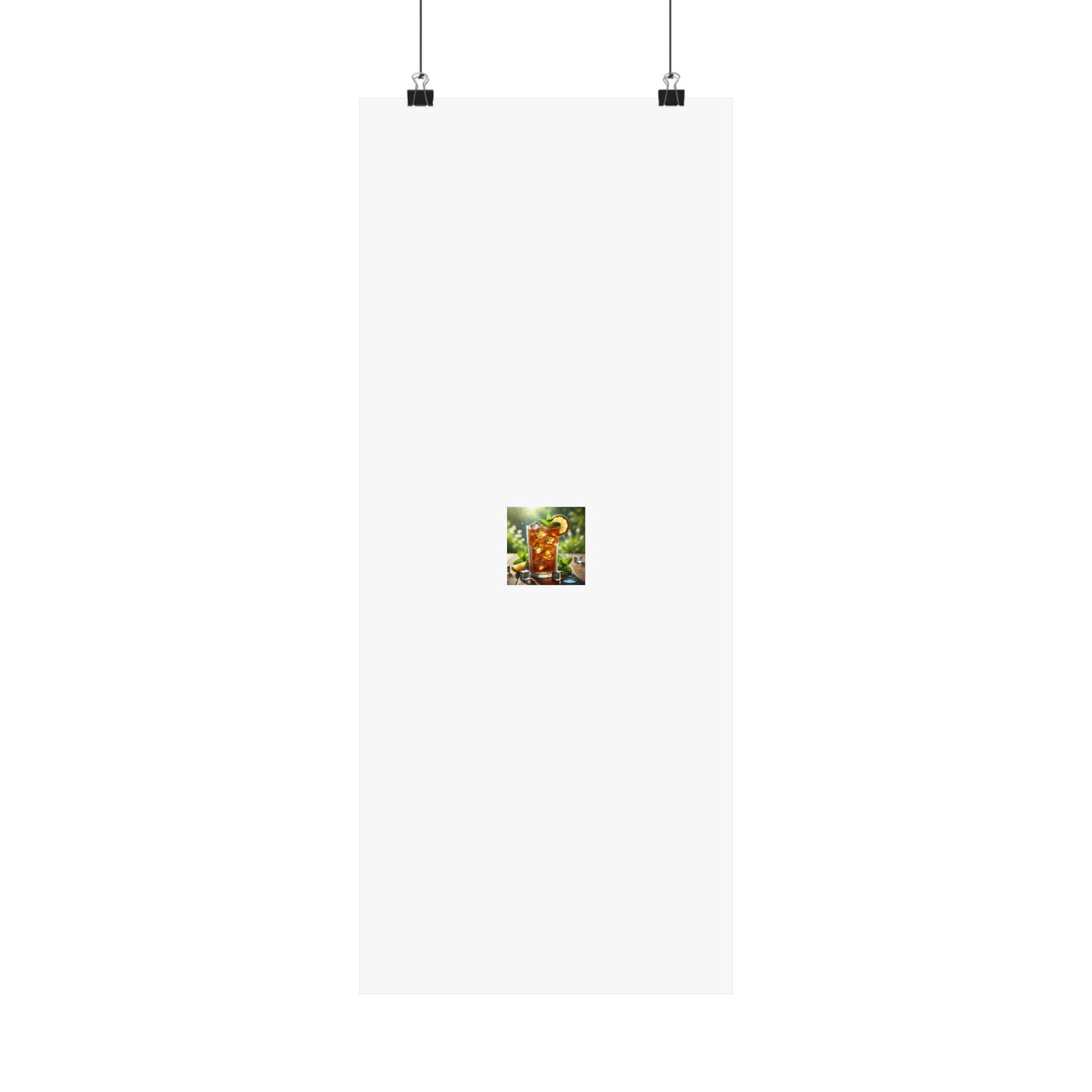 Sunlit Iced Tea Lemon Mint Kitchen Summer Drink Poster