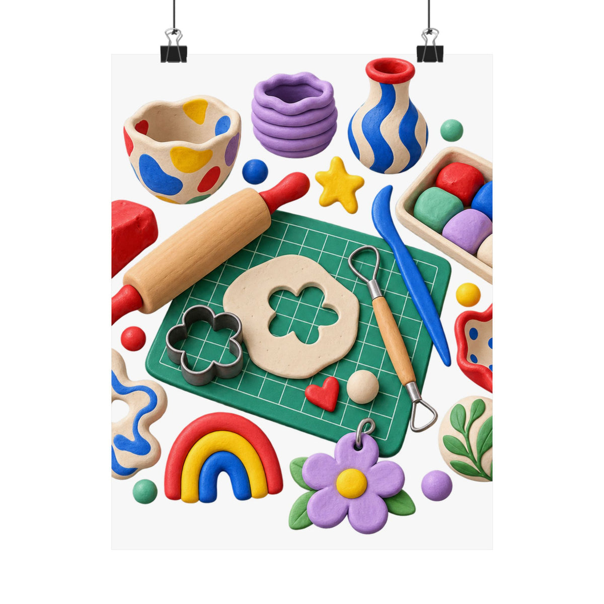 Miniature Clay Sculpting Workshop Poster