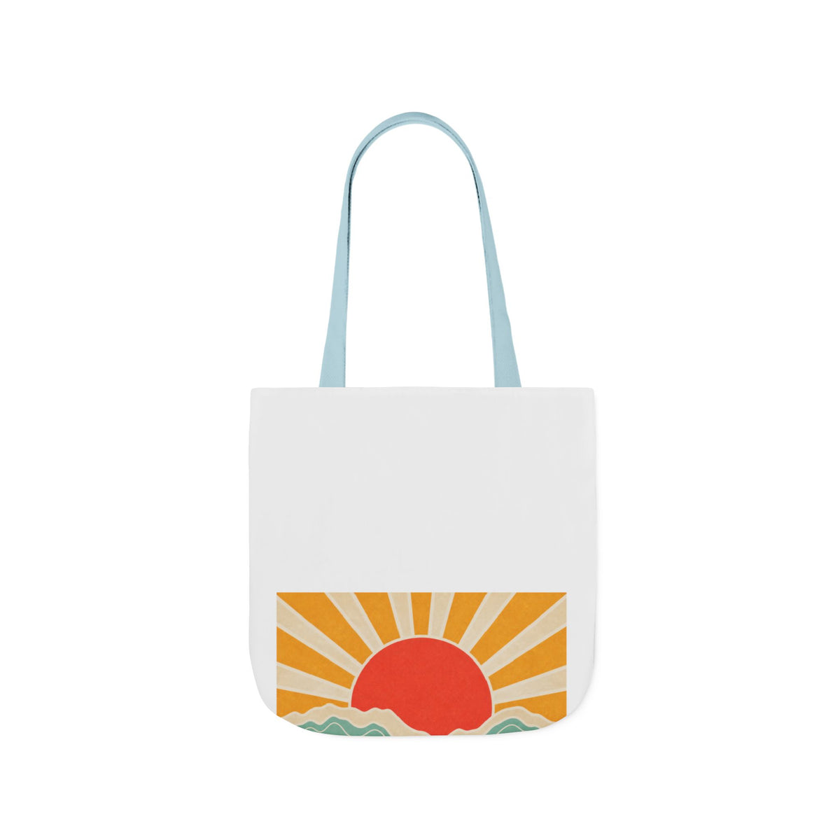 Topographic Sunrise Modern Outdoor Adventure Tote Bag