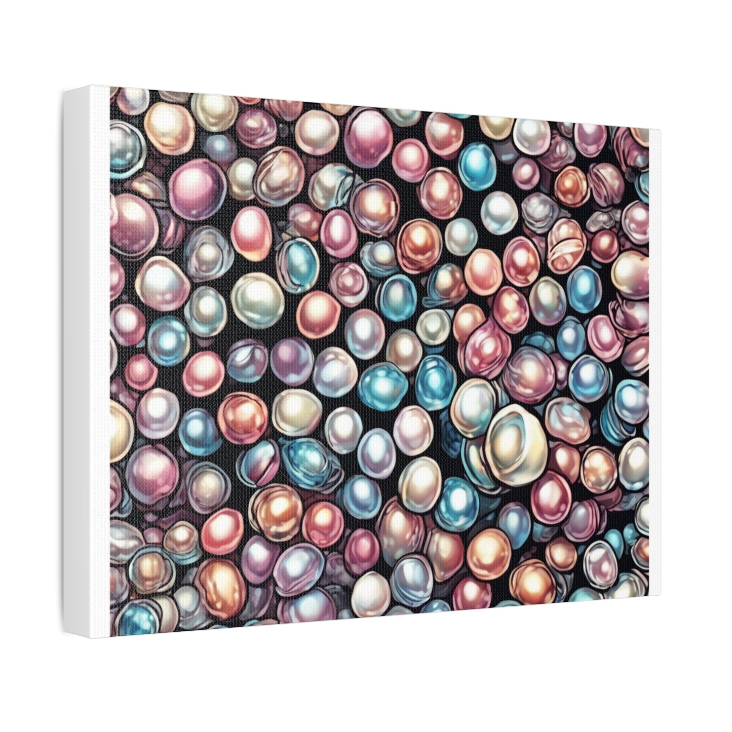 Pearl Bubble Pattern Abstract Gift Art Canvas