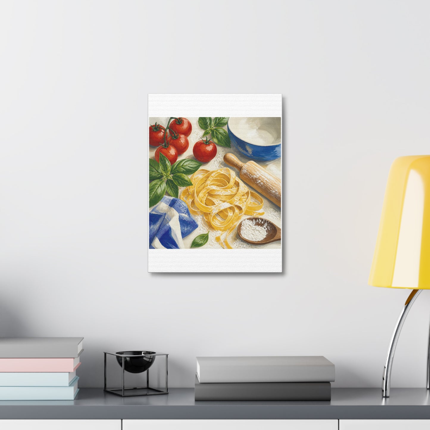 Fresh Pasta Making Kitchen Art Canvas Art