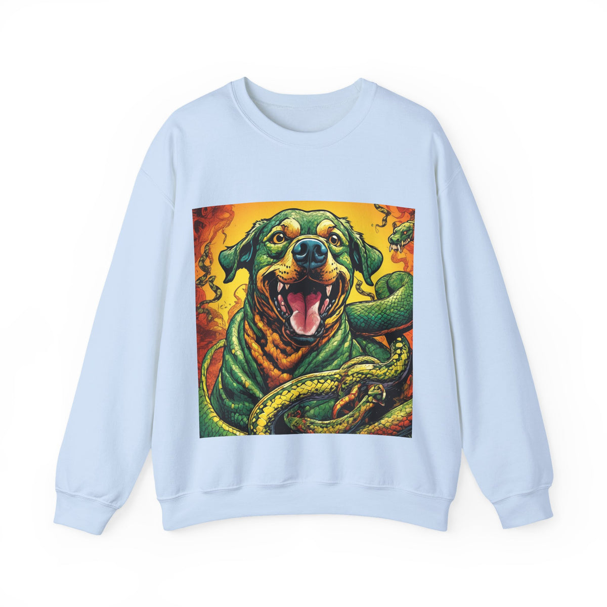 Surreal Serpent Hound Dark Fantasy Art Sweatshirt