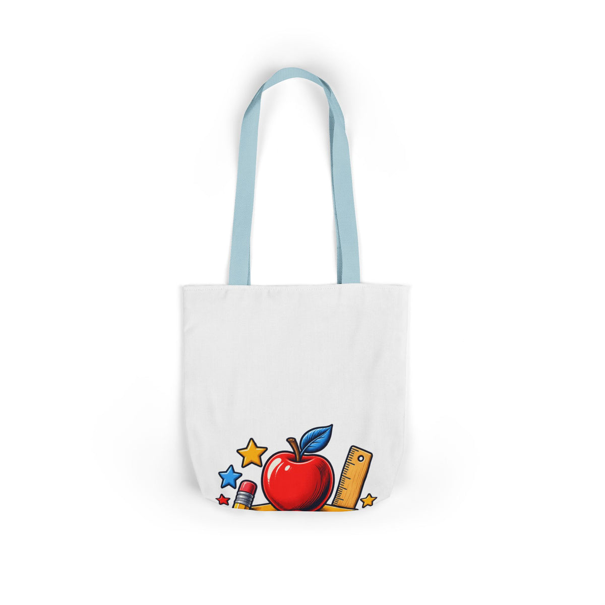 Retro School Books Apple Teacher Appreciation Tote Bag