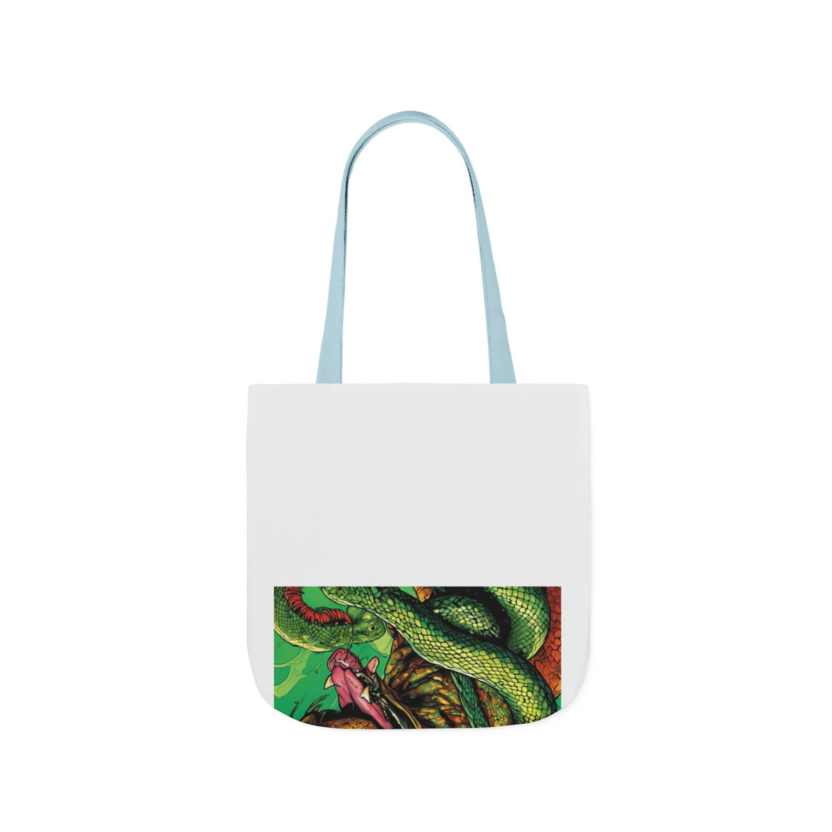 Serpent Guardian Dog Bold Fantasy Creature Tote Bag