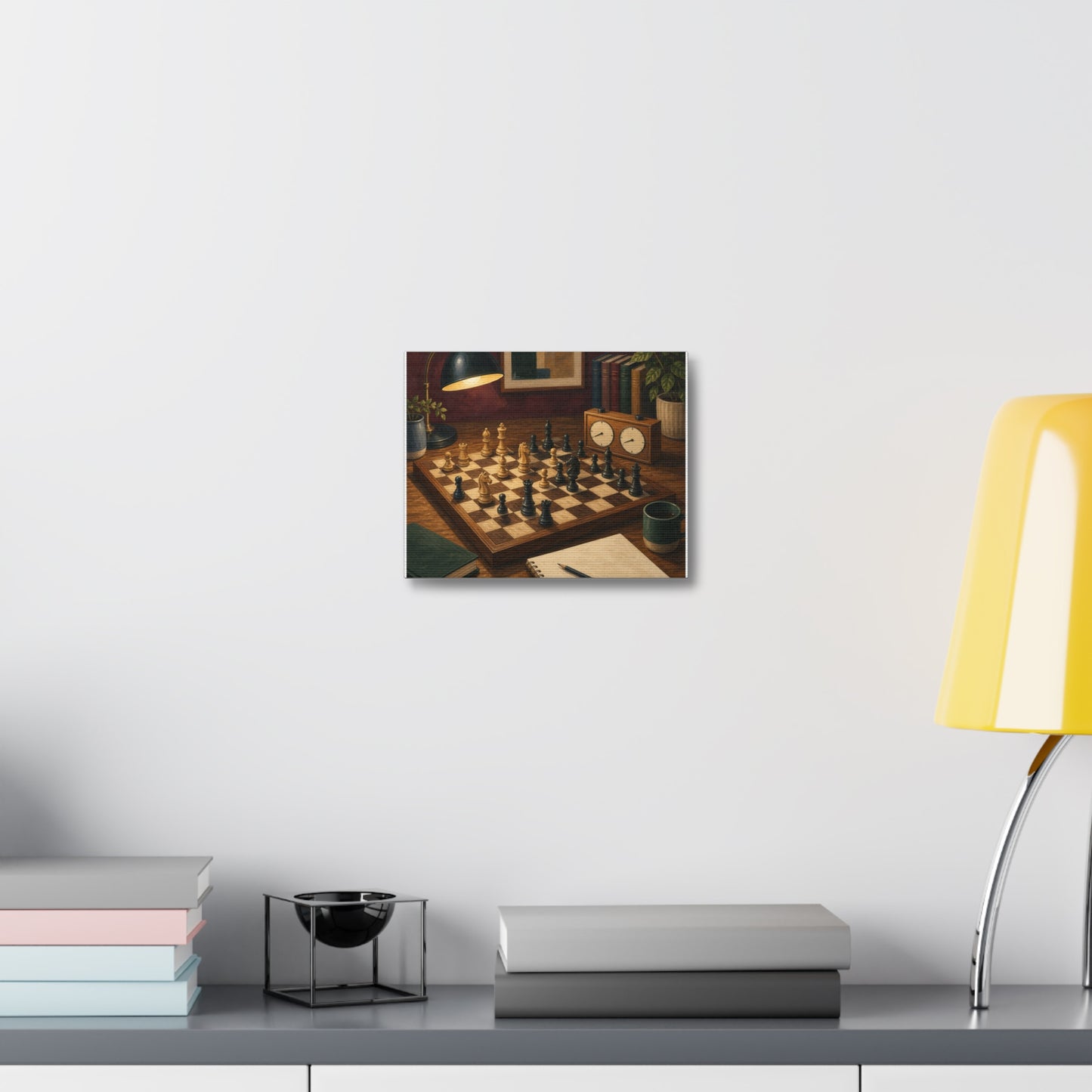 Cozy Chess Strategy Game Hobby Canvas Art