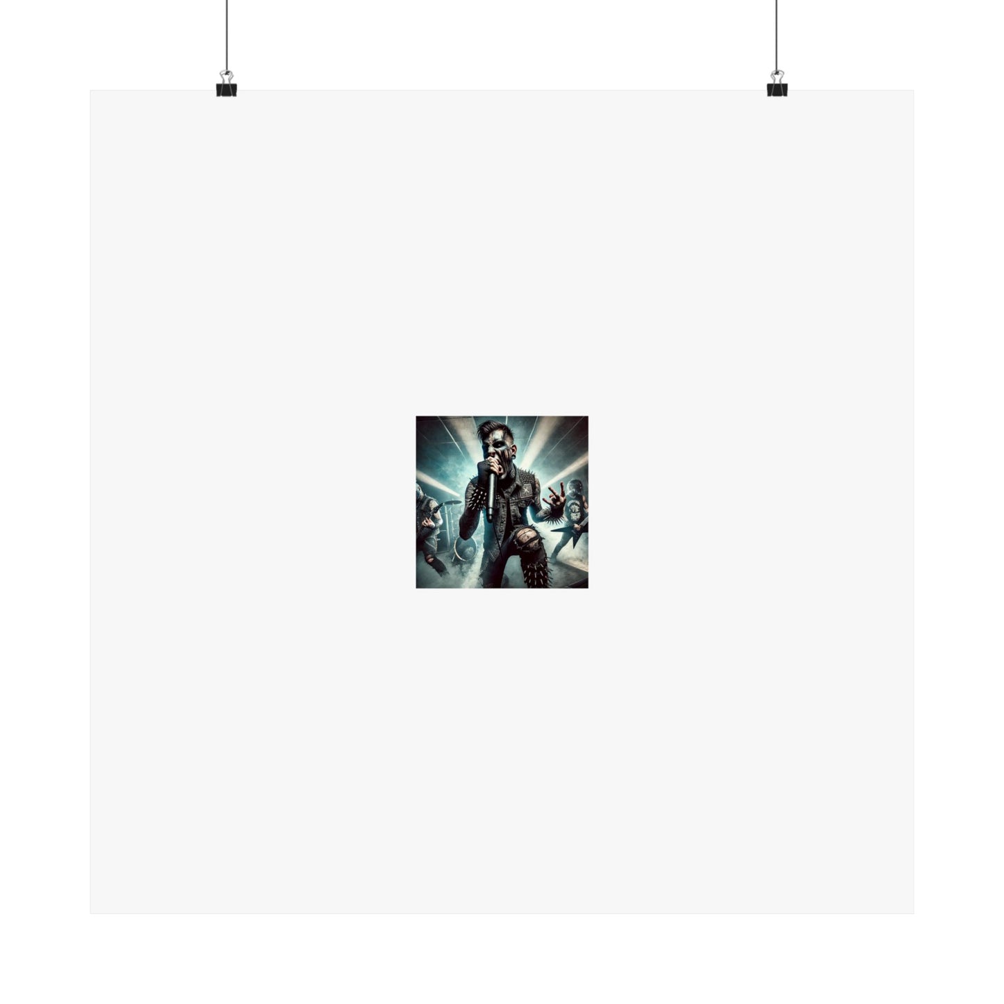 Punk Rock Vocalist Stage Energy Music Room Poster