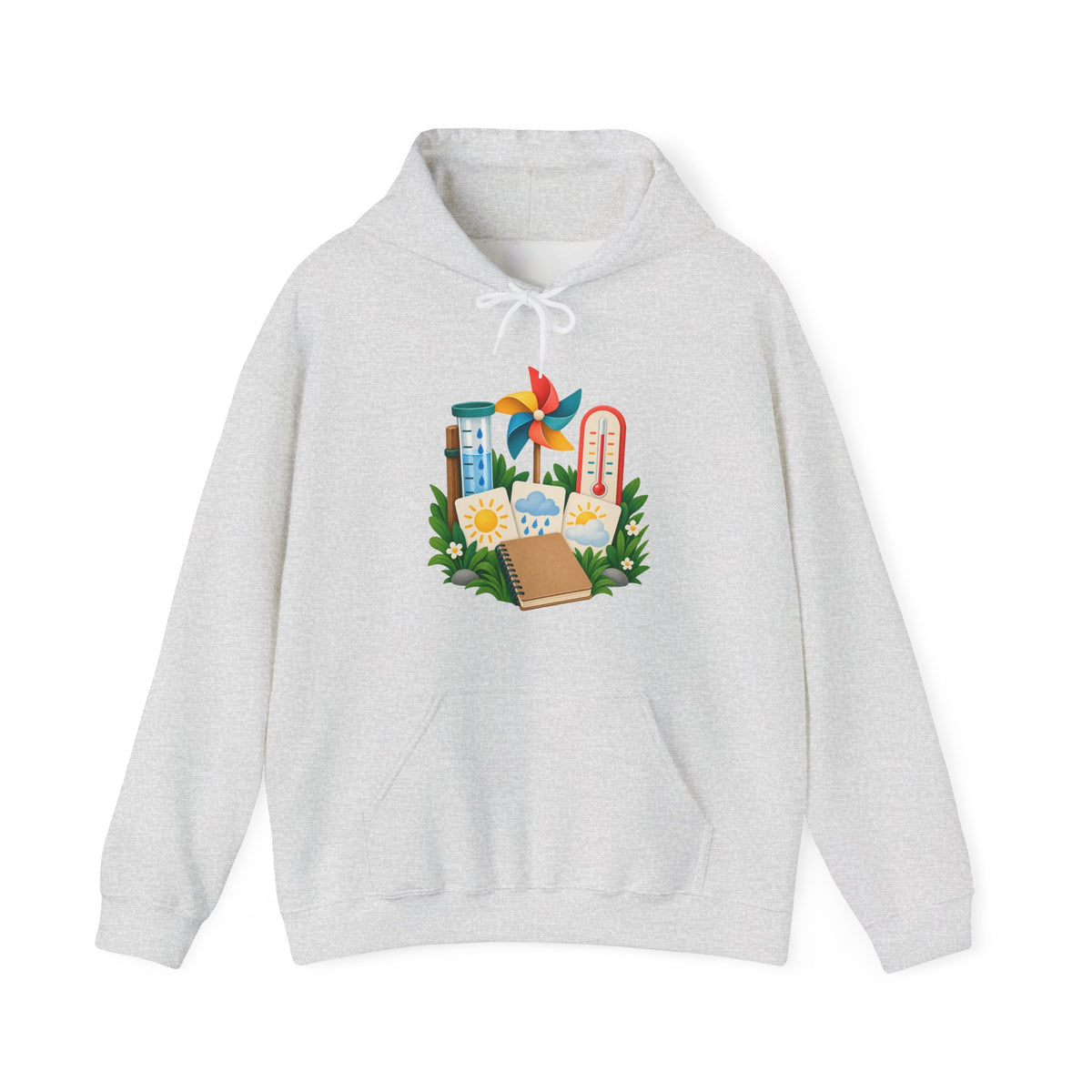 Colorful Backyard Weather Watching Kit Hoodie