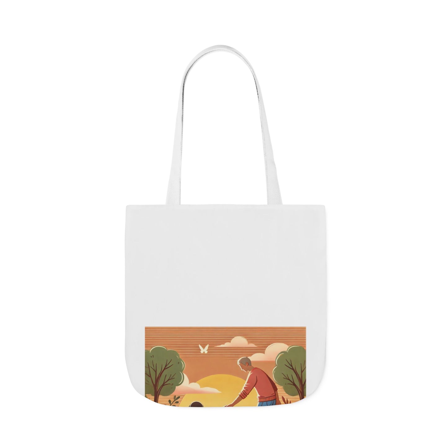 Helping Hands Sunset Garden Canvas Tote Bag