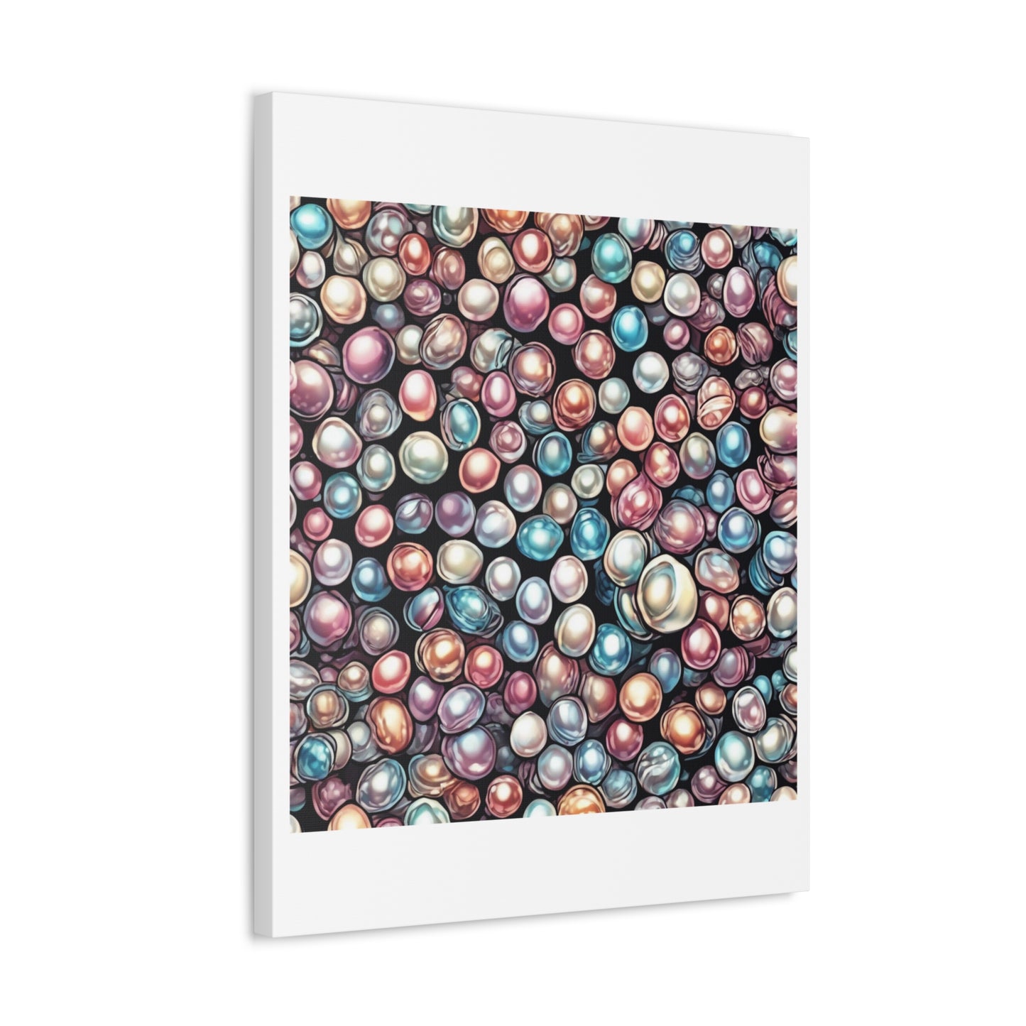 Pearl Bubble Pattern Abstract Gift Art Canvas