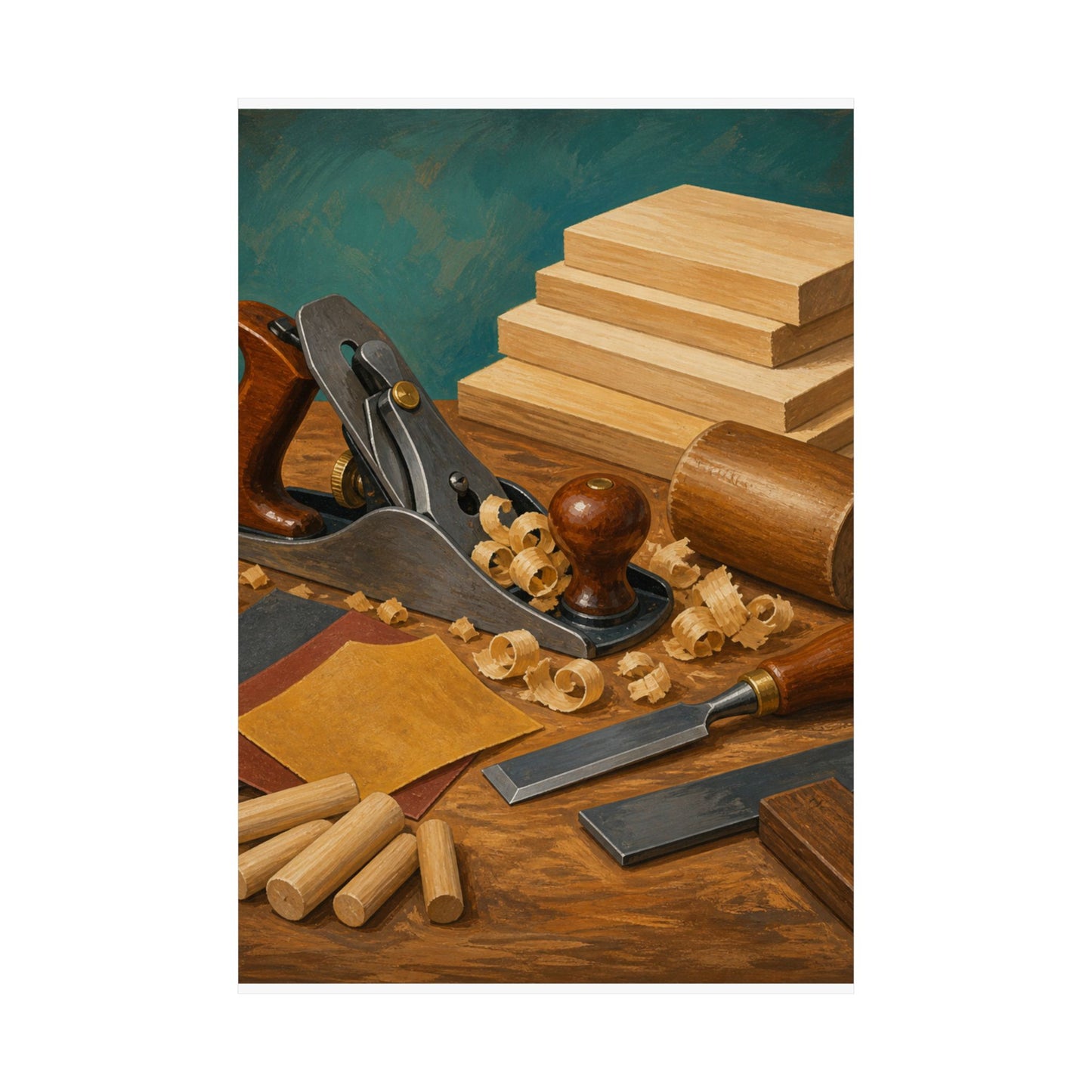 Classic Woodworking Tools Hobby Poster