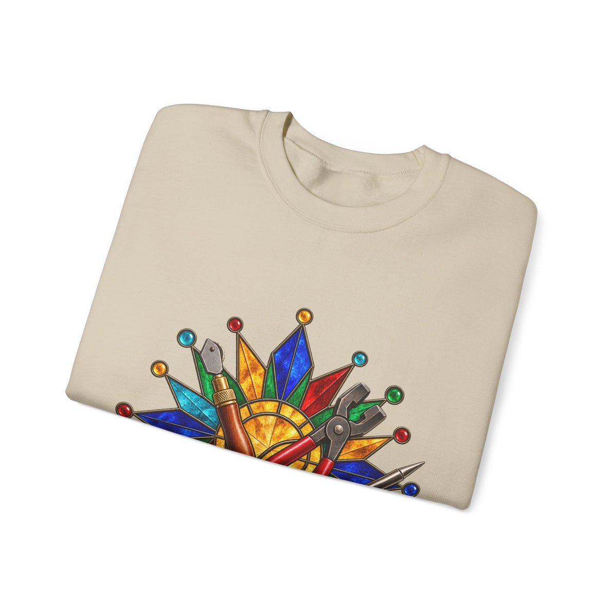Stained Glass Workshop Tools Sweatshirt
