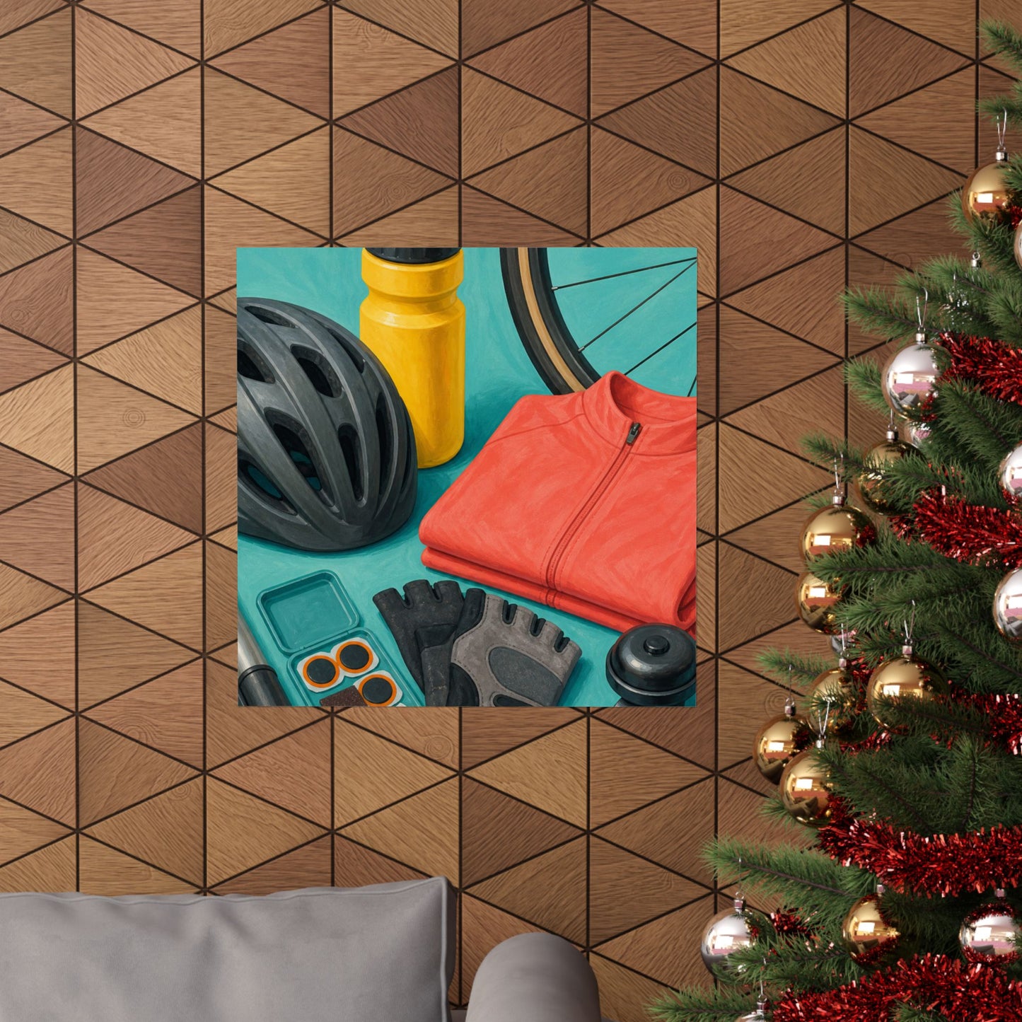 Colorful Cycling Gear Hobby Poster