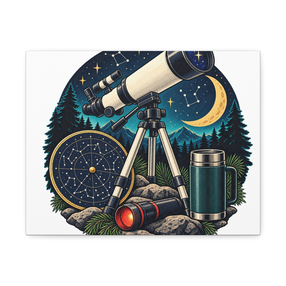 Backyard Stargazing Workshop Canvas