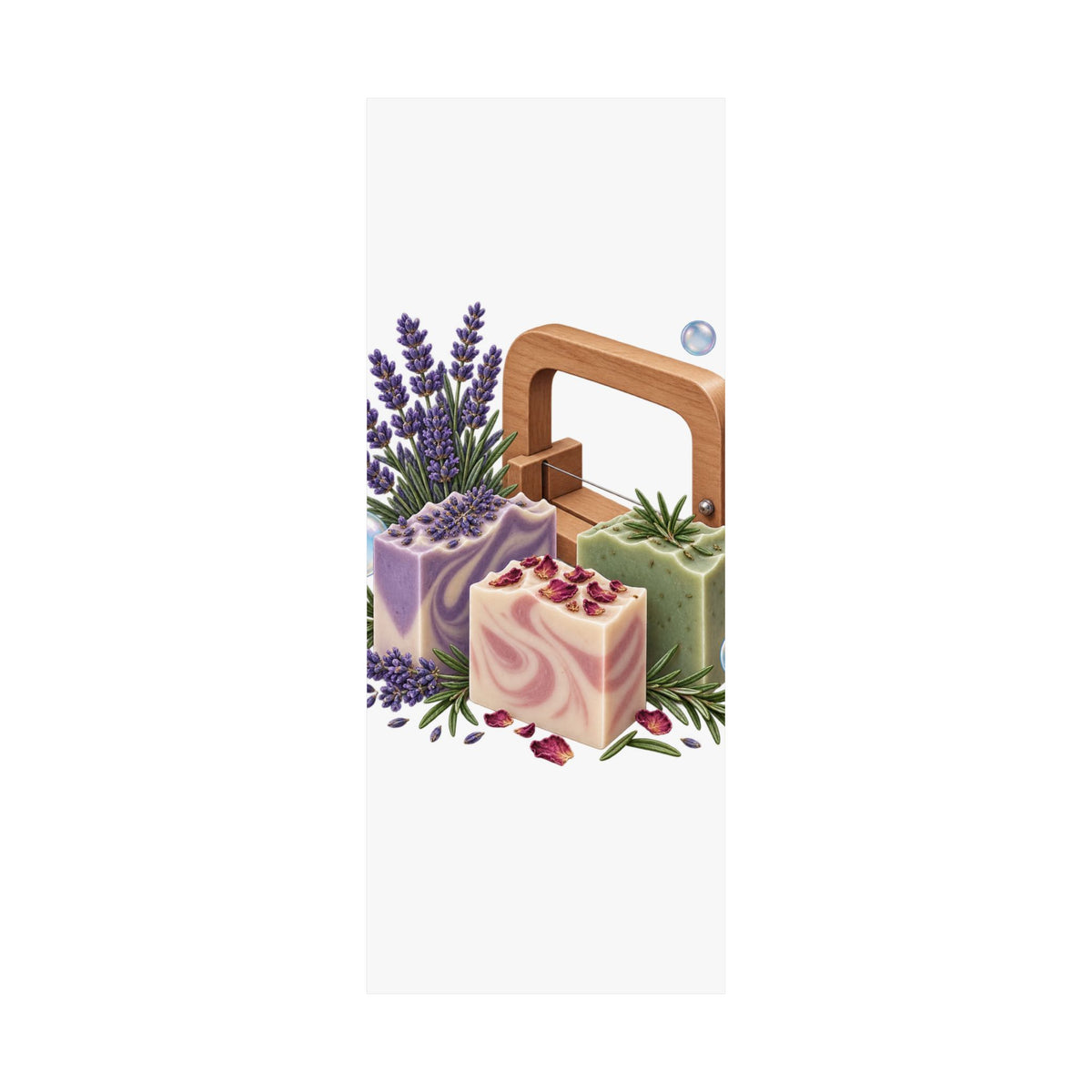 Botanical Soap Making Lavender and Herbs Poster