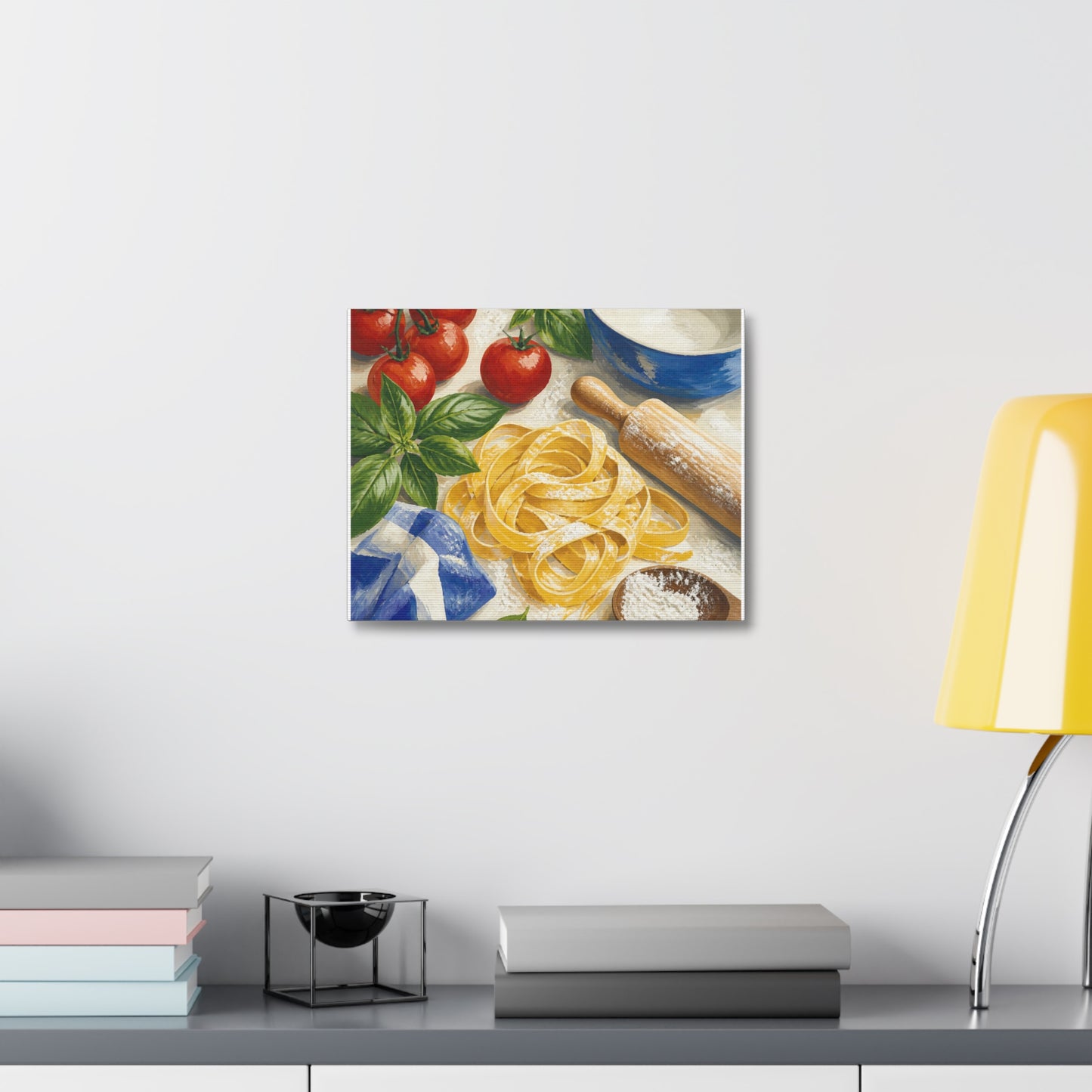 Fresh Pasta Making Kitchen Art Canvas Art