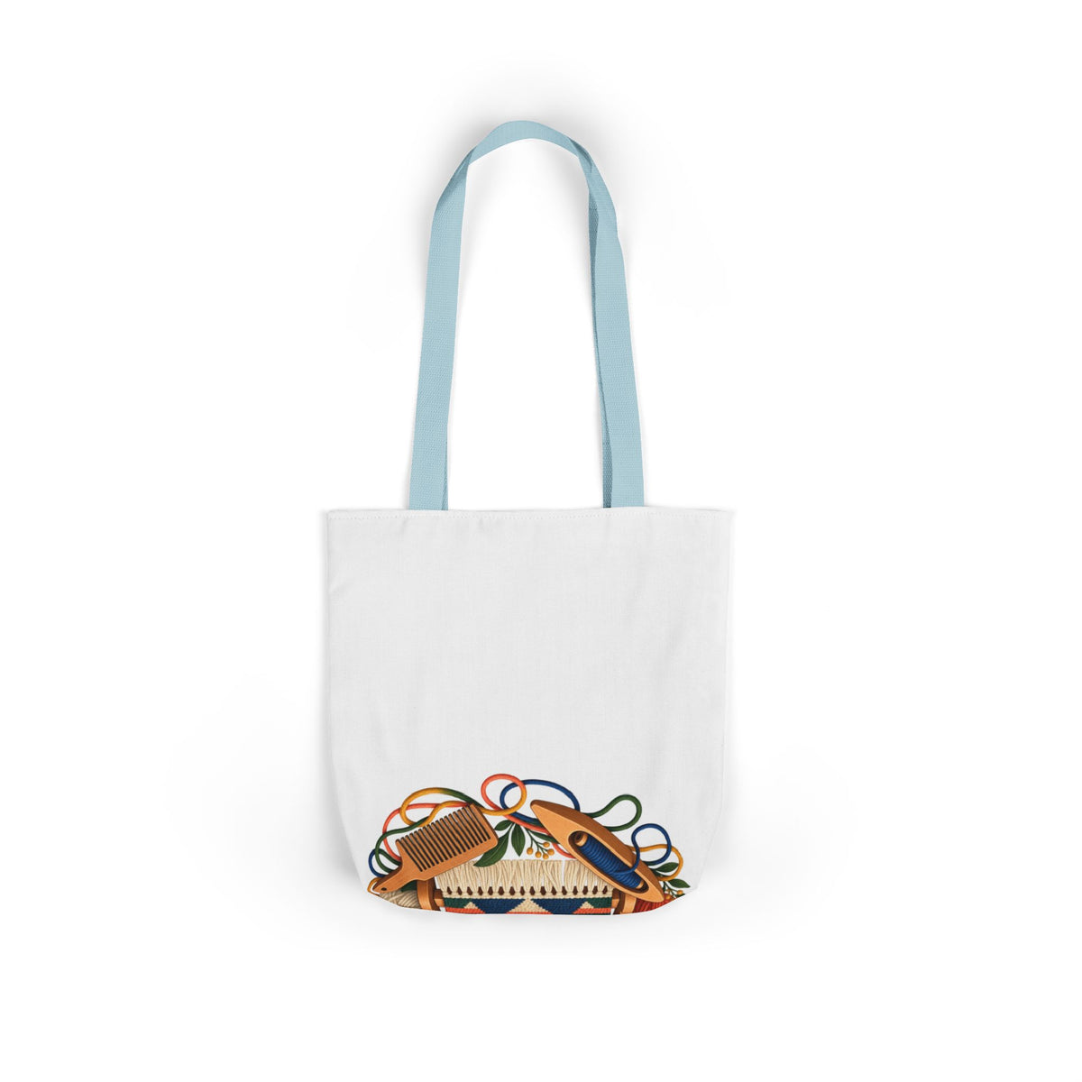 Geometric Hand Weaving Workshop Tote Bag