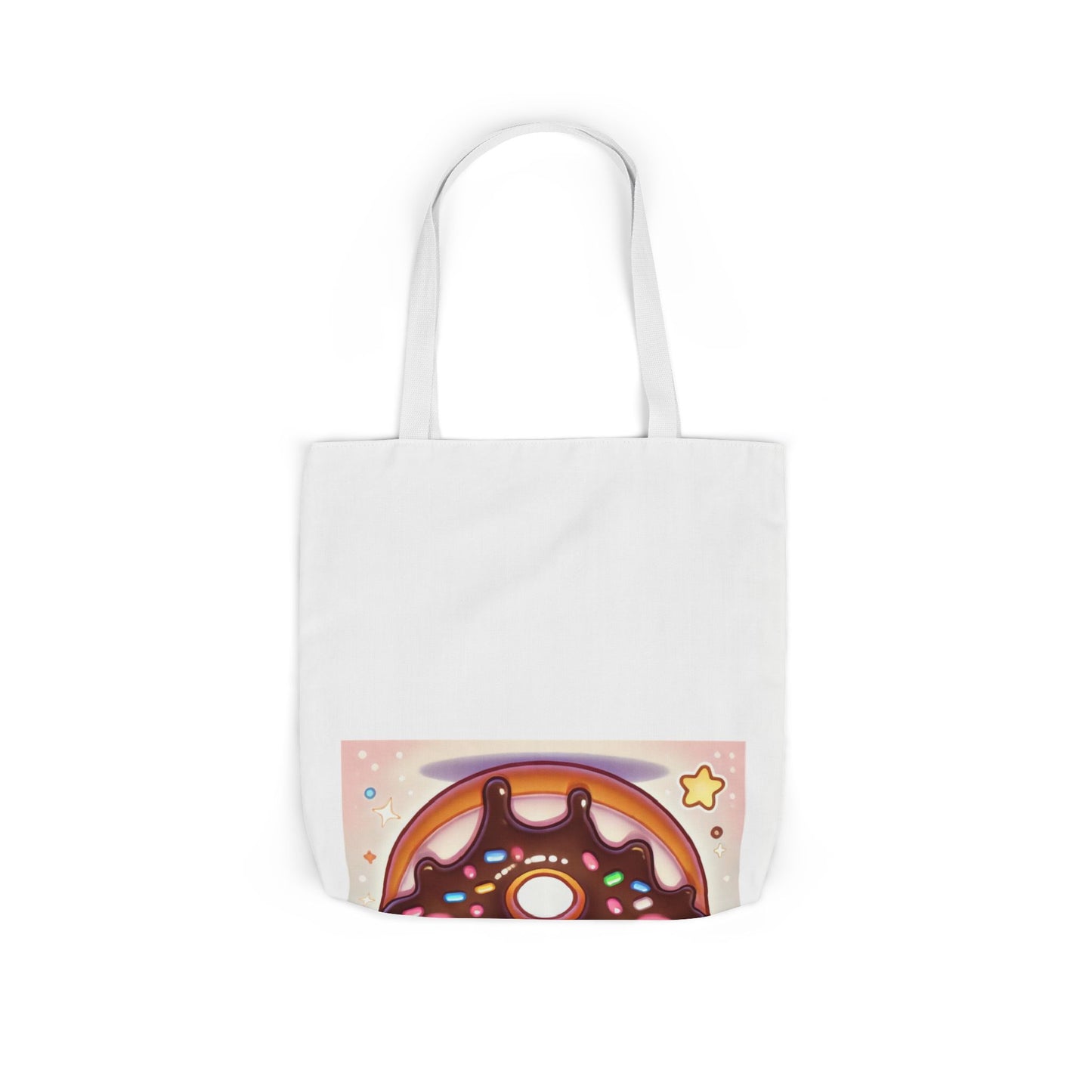 Kawaii Chocolate Donut Cute Dessert Art Tote Bag