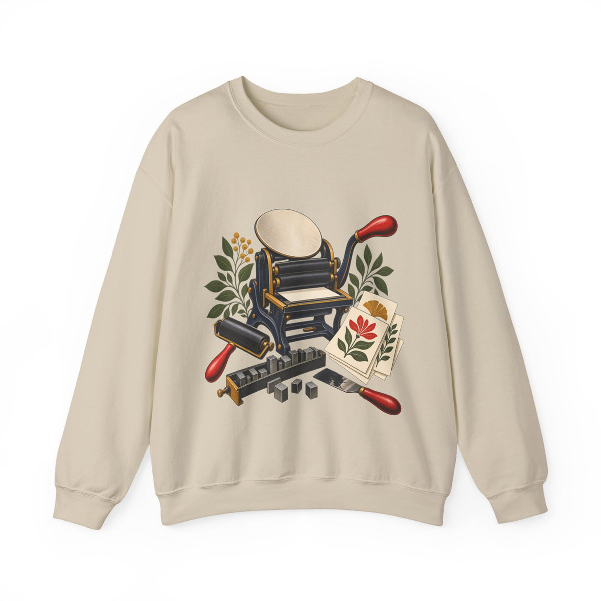 Botanical Letterpress Printshop Sweatshirt