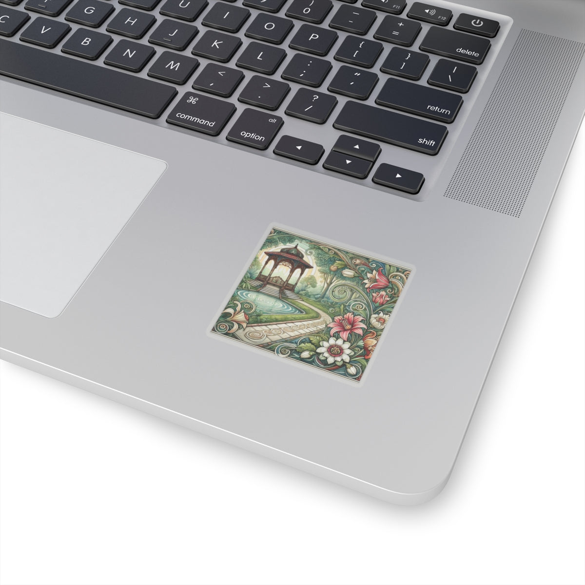 Botanical Gazebo Garden Art Nouveau Sticker