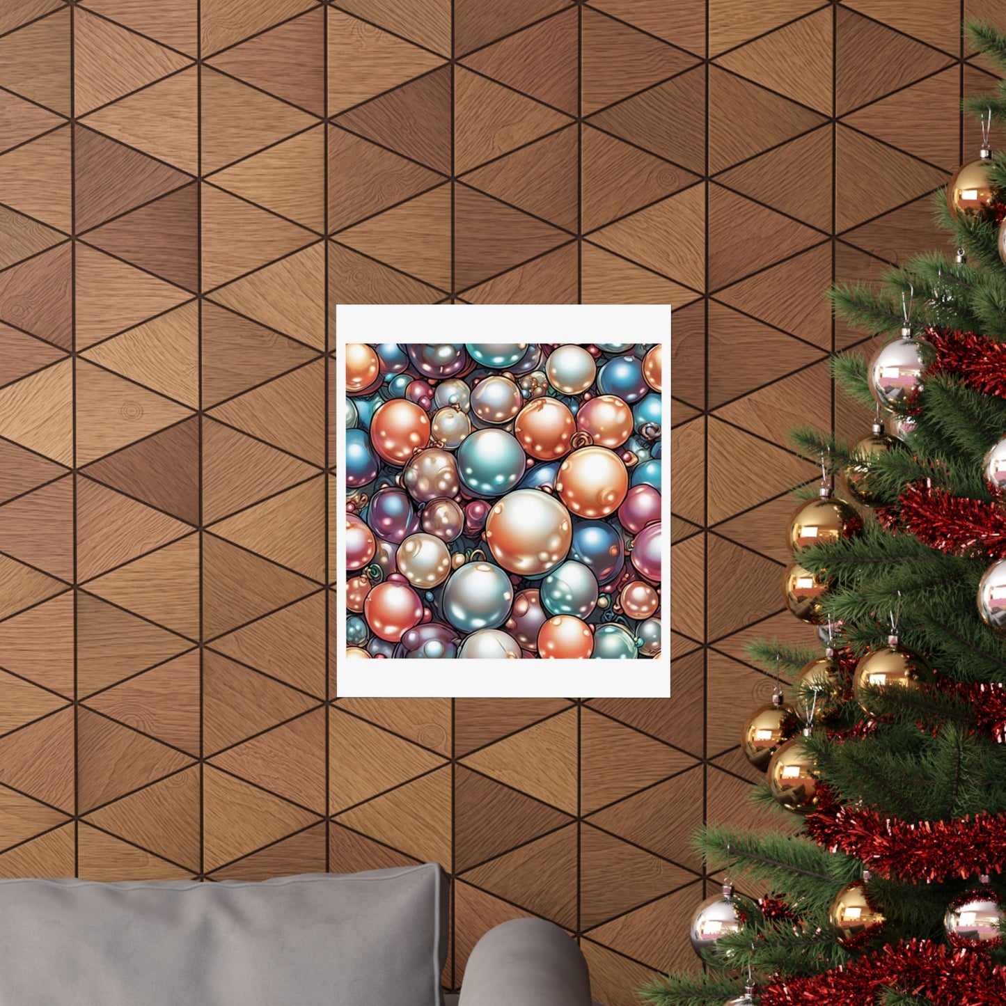 Glossy Orb Marble Abstract Gift Art Poster