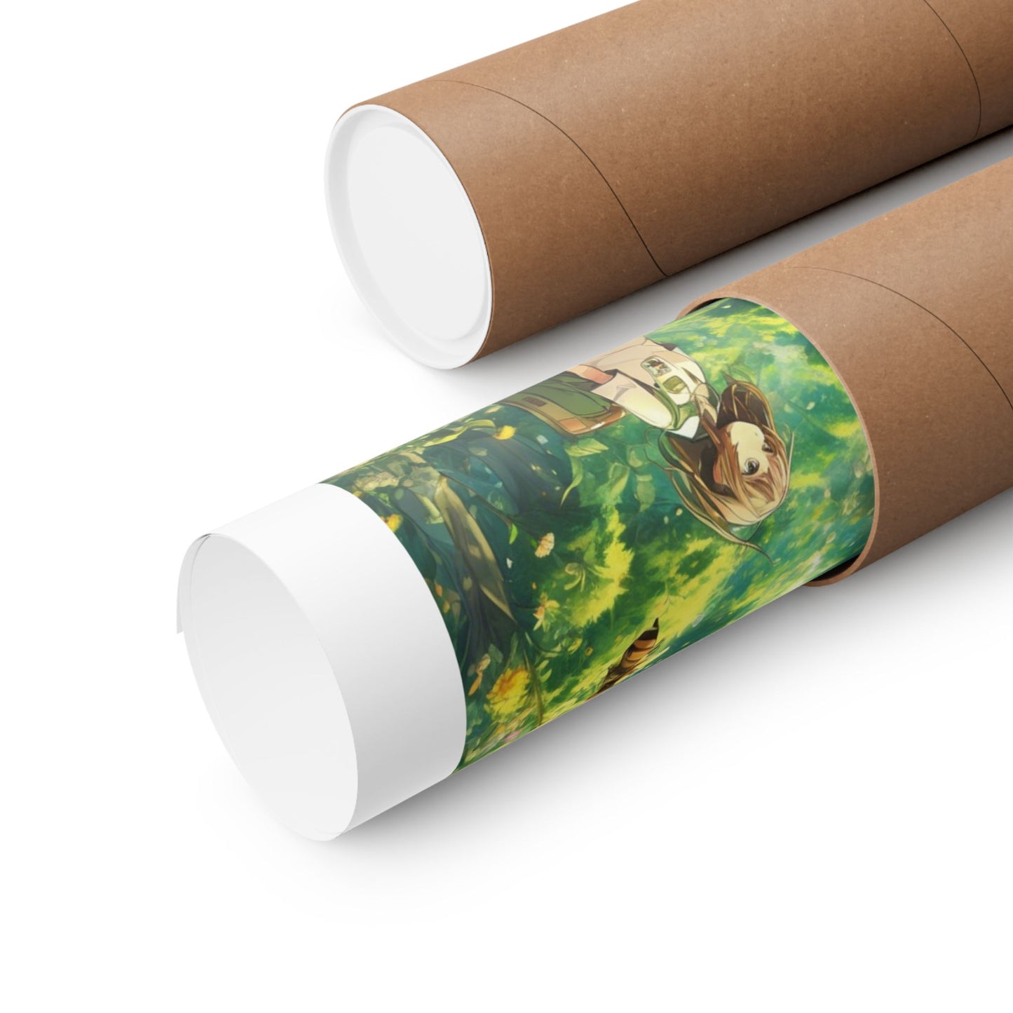 Bee Garden Explorer Anime Nature Art Poster