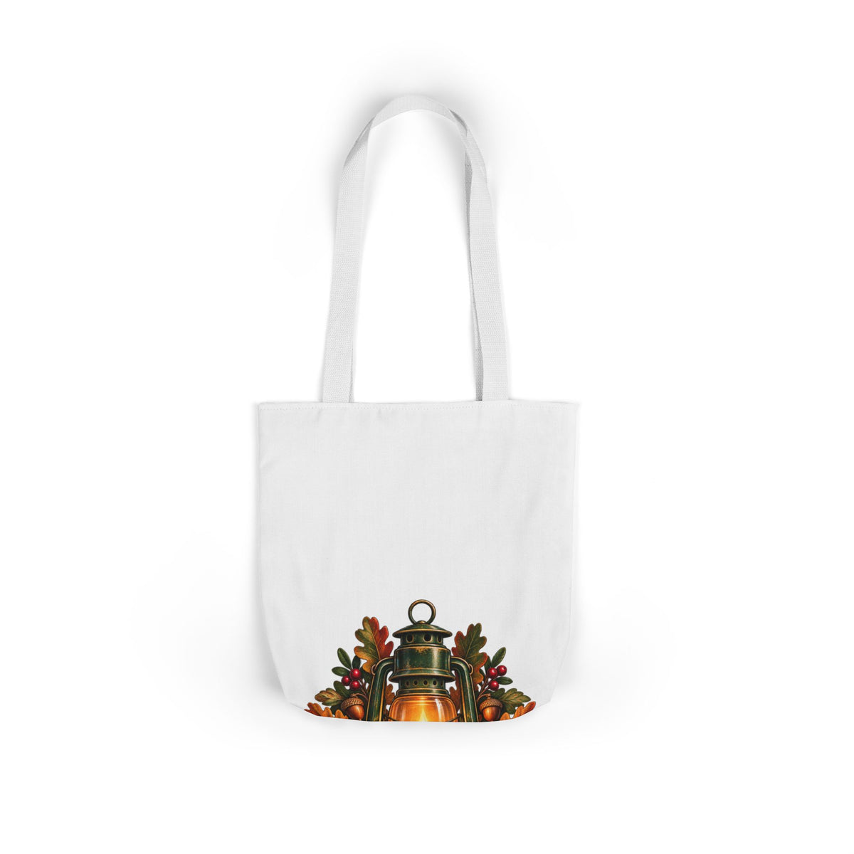 Autumn Oak Lantern and Acorns Tote Bag