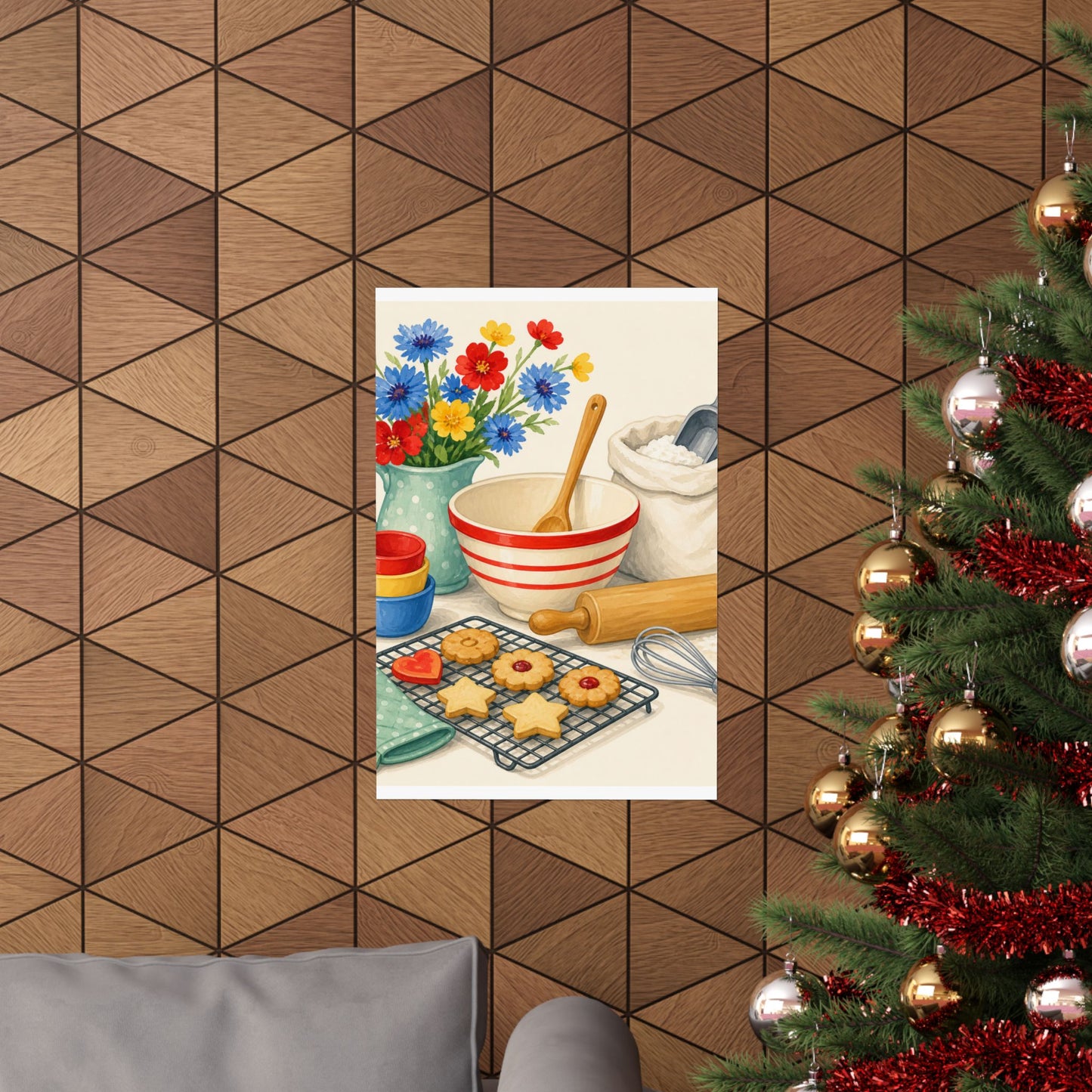 Cheerful Home Baking Hobby Poster