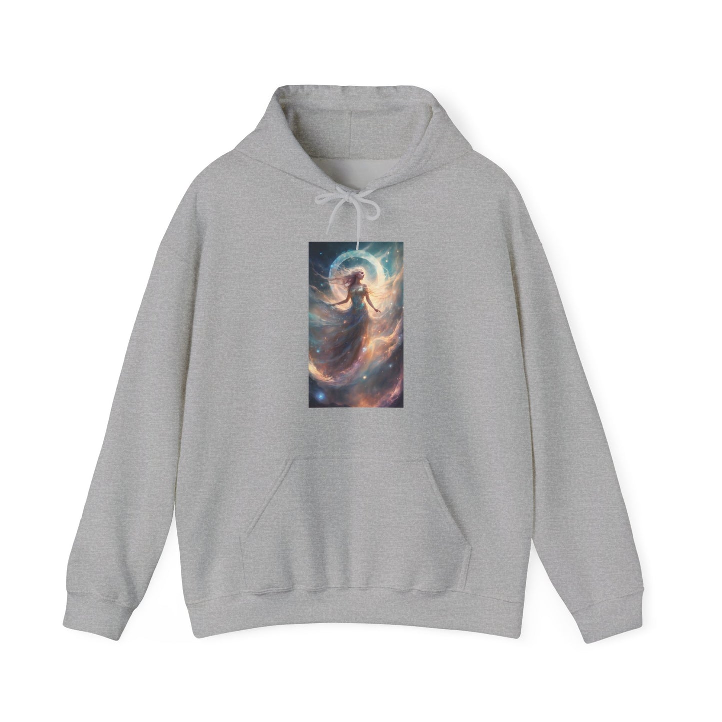 Moonlit Celestial Dancer Fantasy Portrait Hoodie