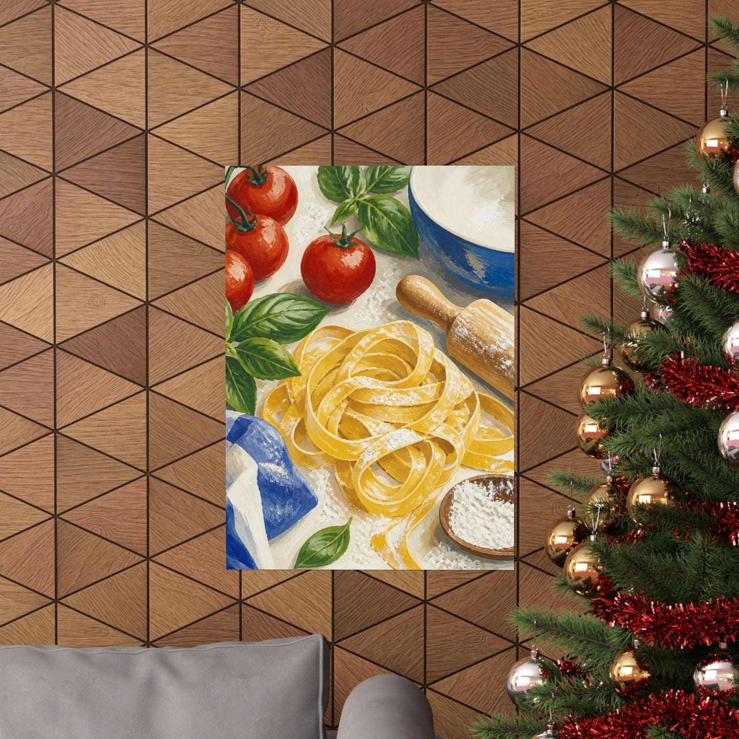 Fresh Pasta Making Kitchen Art Poster