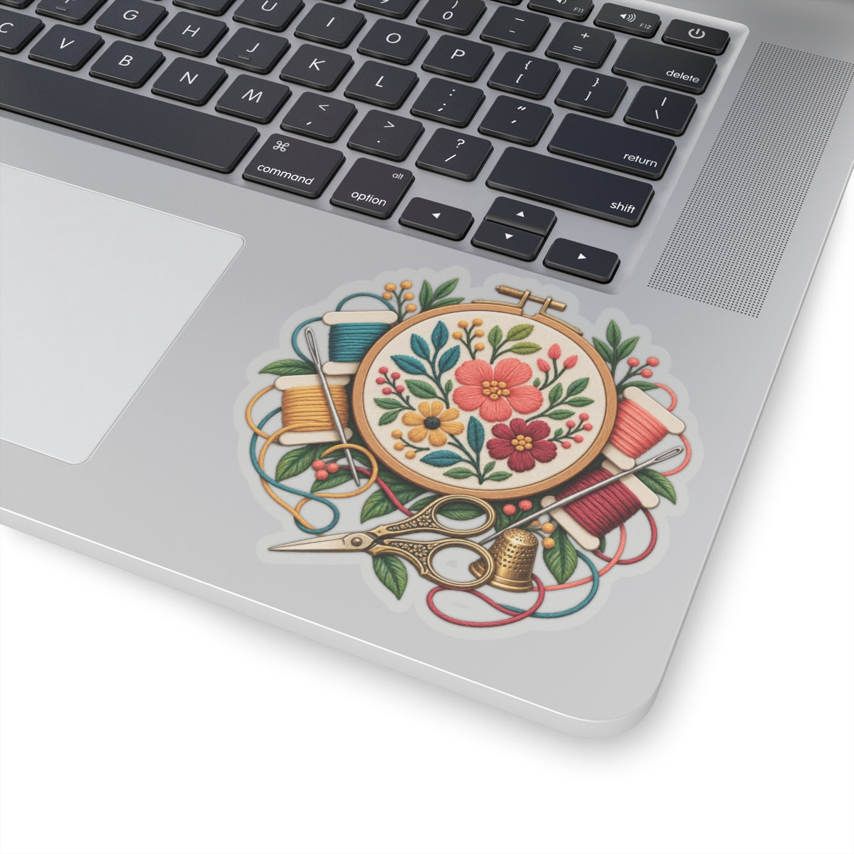 Botanical Embroidery Workshop Sticker