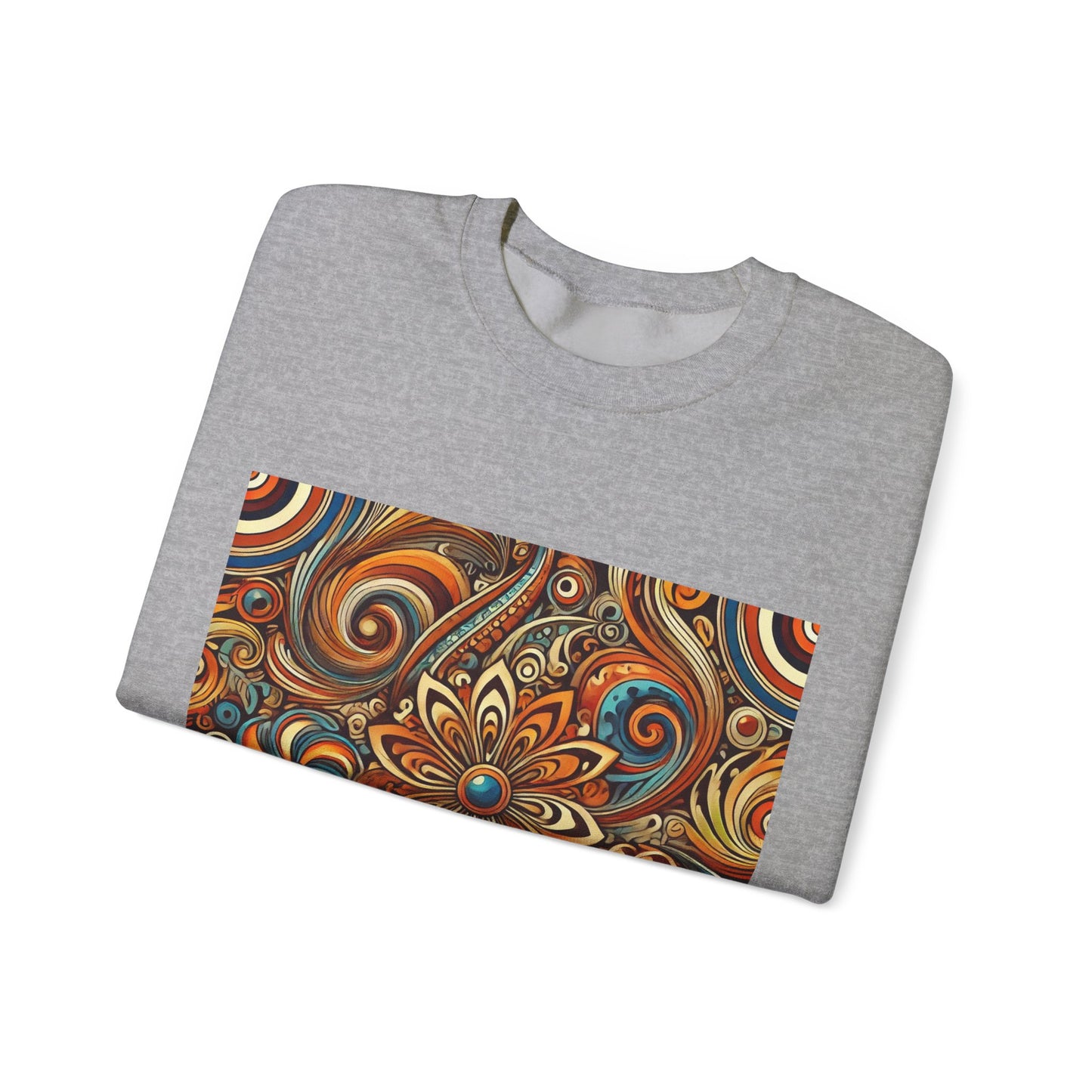 Ornate Abstract Floral Paisley Pattern Sweatshirt