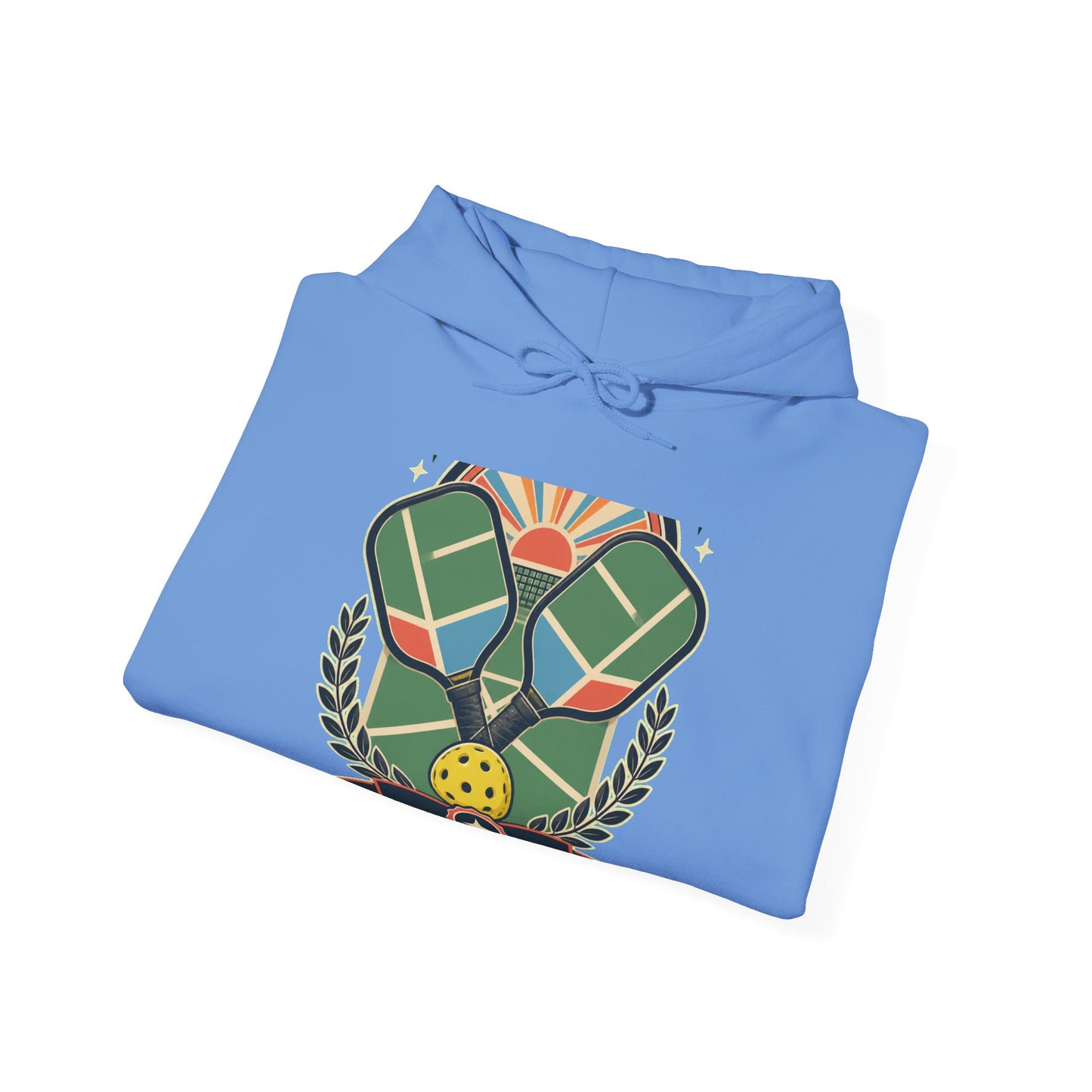 Retro Pickleball Court Club Sport Hoodie