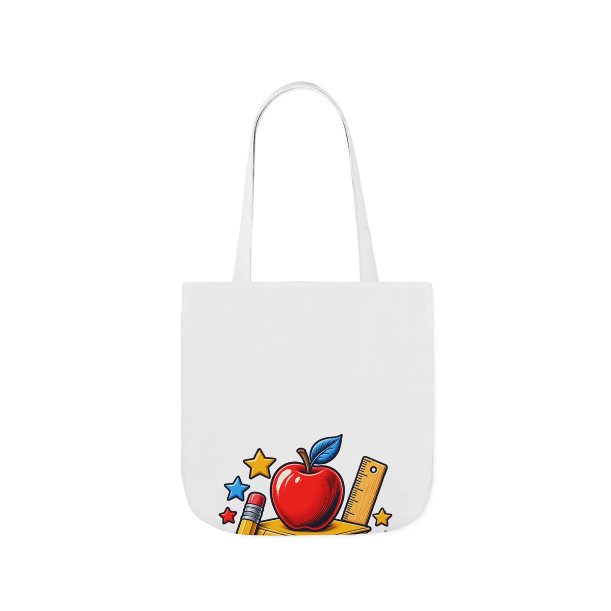 Retro School Books Apple Teacher Appreciation Tote Bag