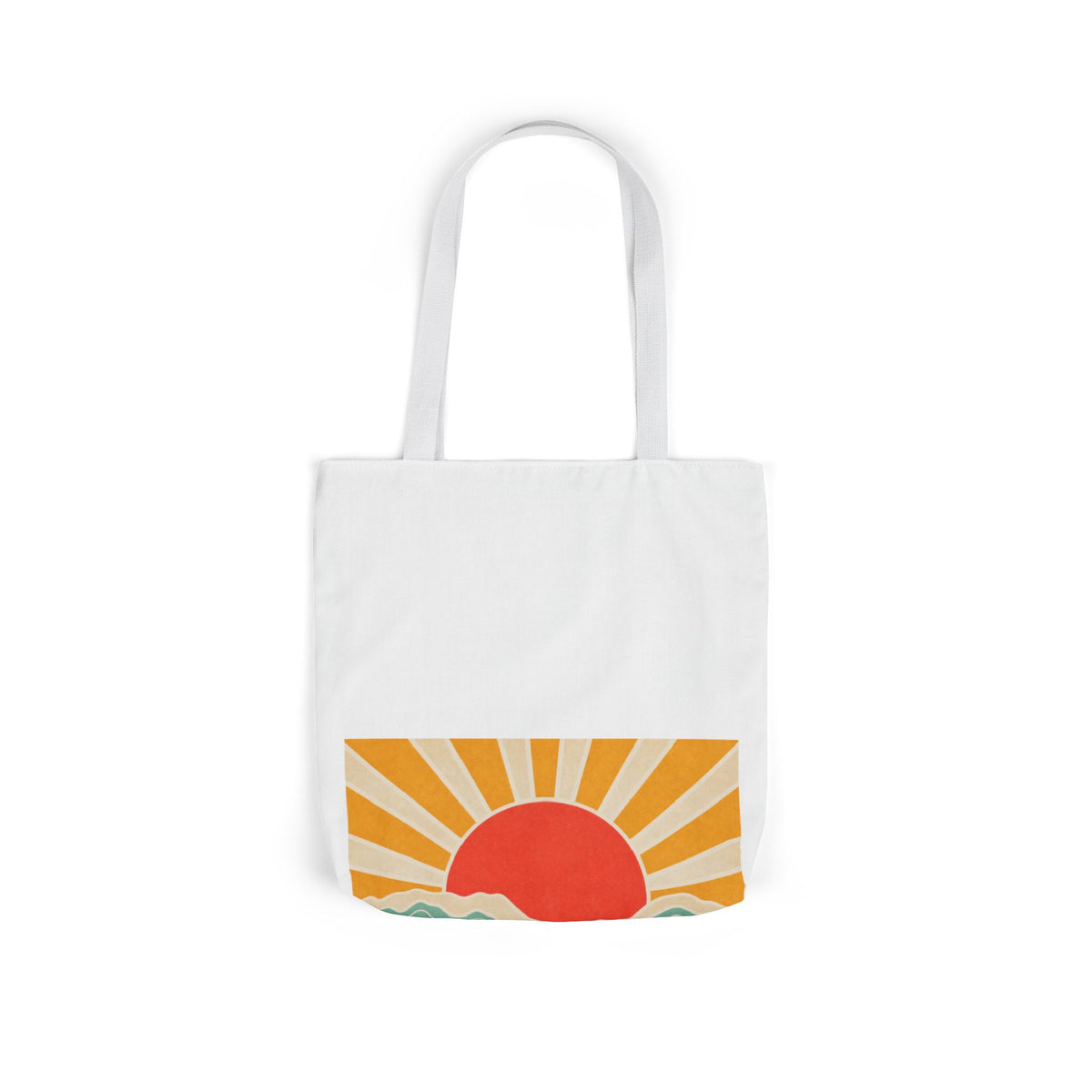 Topographic Sunrise Modern Outdoor Adventure Tote Bag