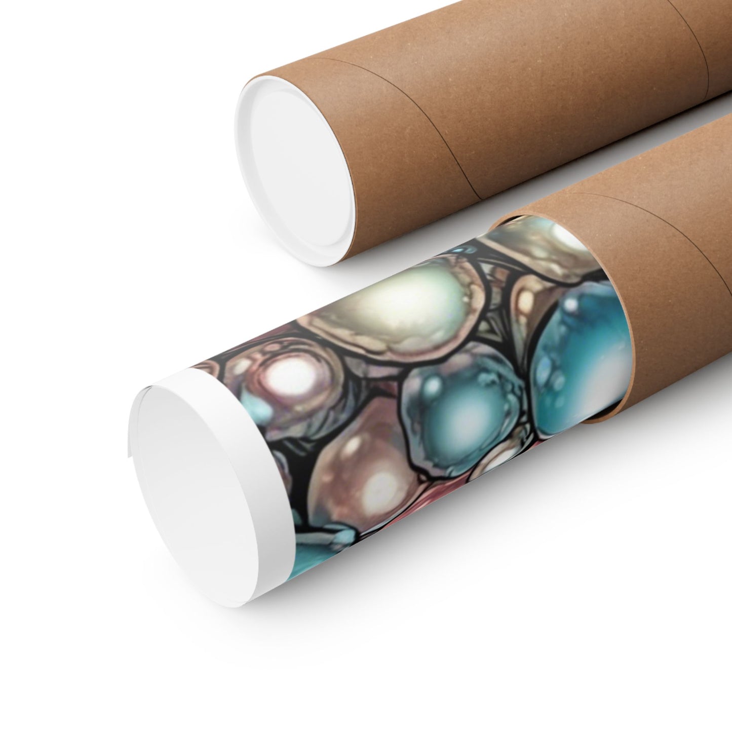 Rainbow Pearl Marble Abstract Gift Art Poster