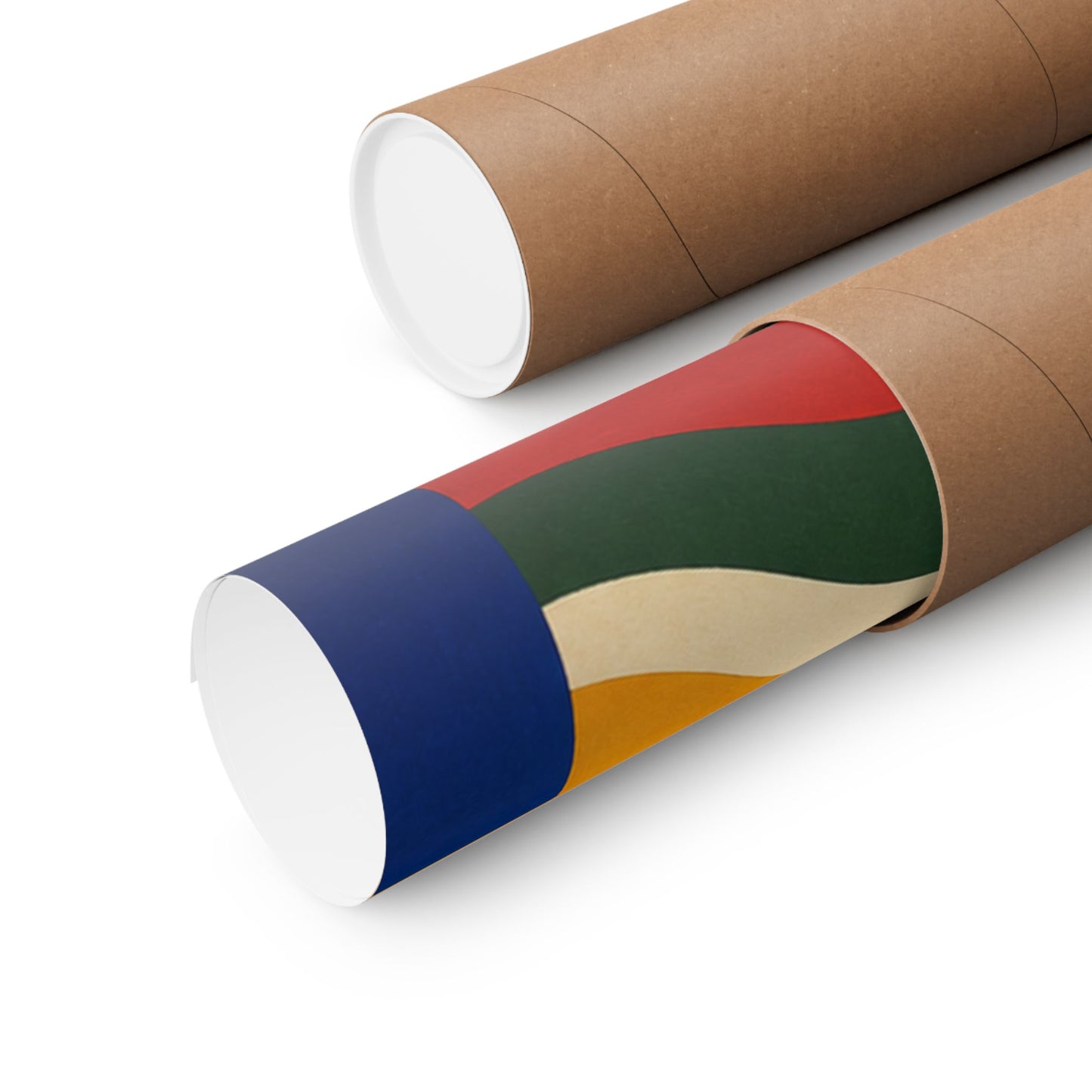 Bold Geometric Balance Abstract Art Poster
