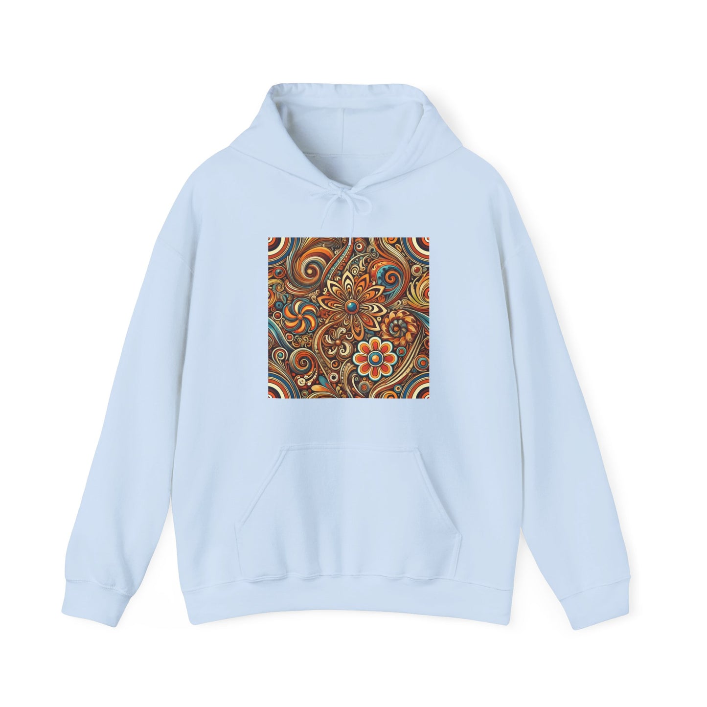 Ornate Abstract Floral Paisley Pattern Hoodie