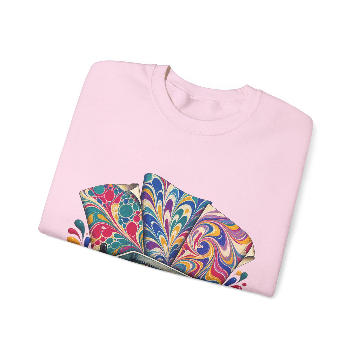 Colorful Paper Marbling Workshop Sweatshirt