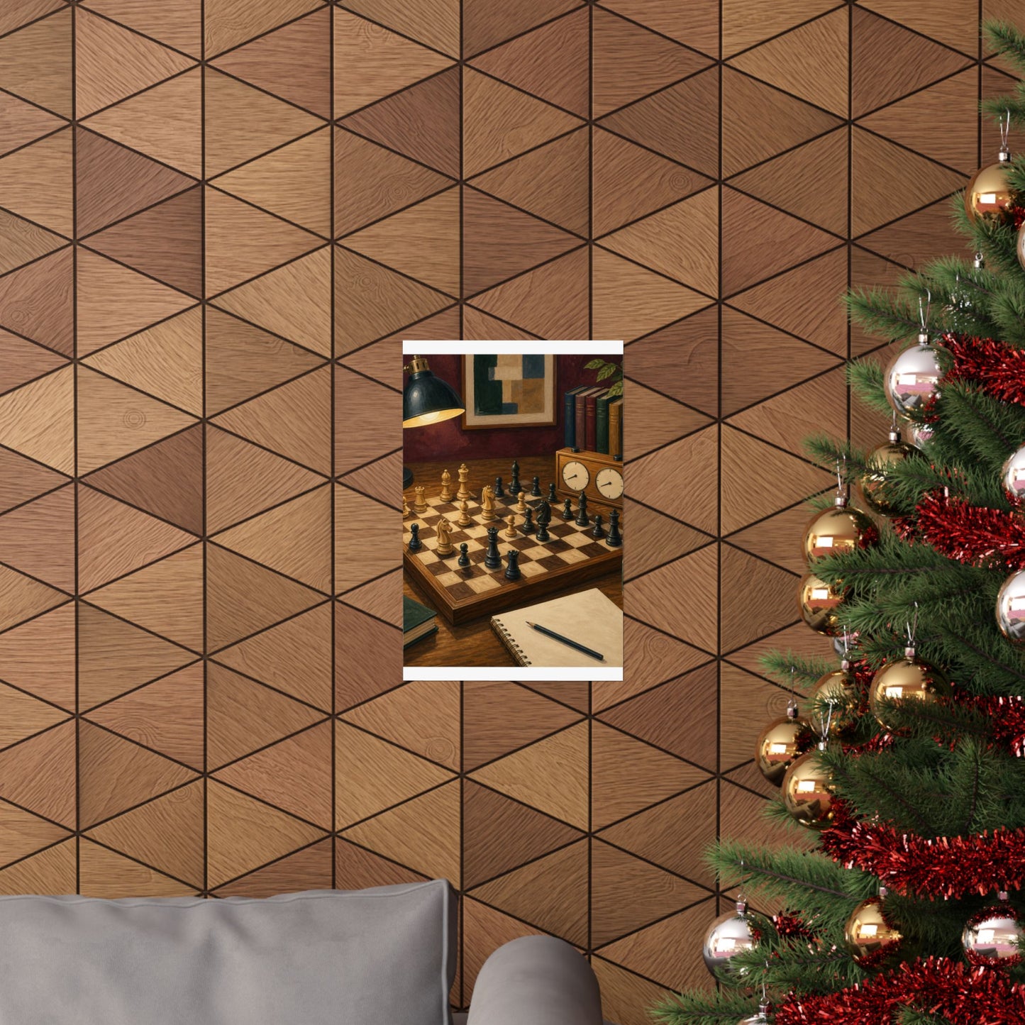 Cozy Chess Strategy Game Hobby Poster