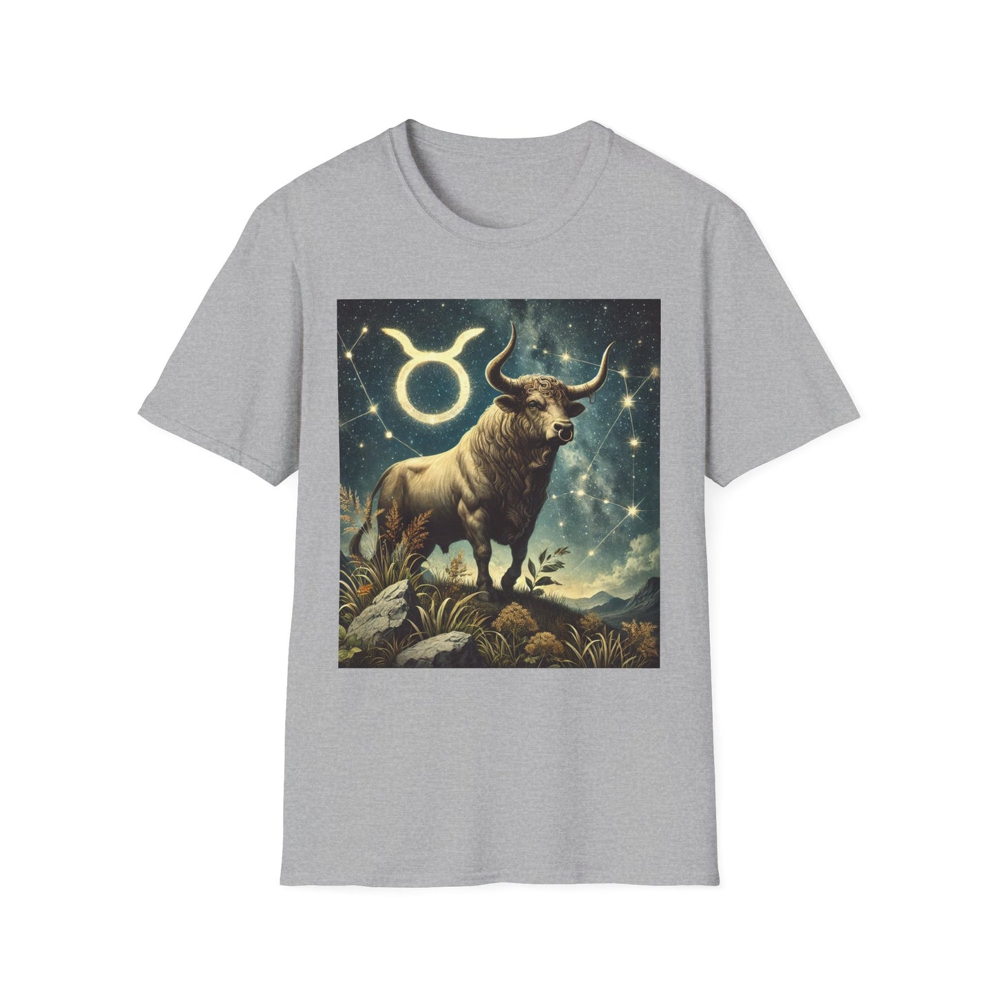 Taurus Bull Unisex T-Shirt, Zodiac Tee, Astrology Clothing, Bull Shirt, Horoscope Top